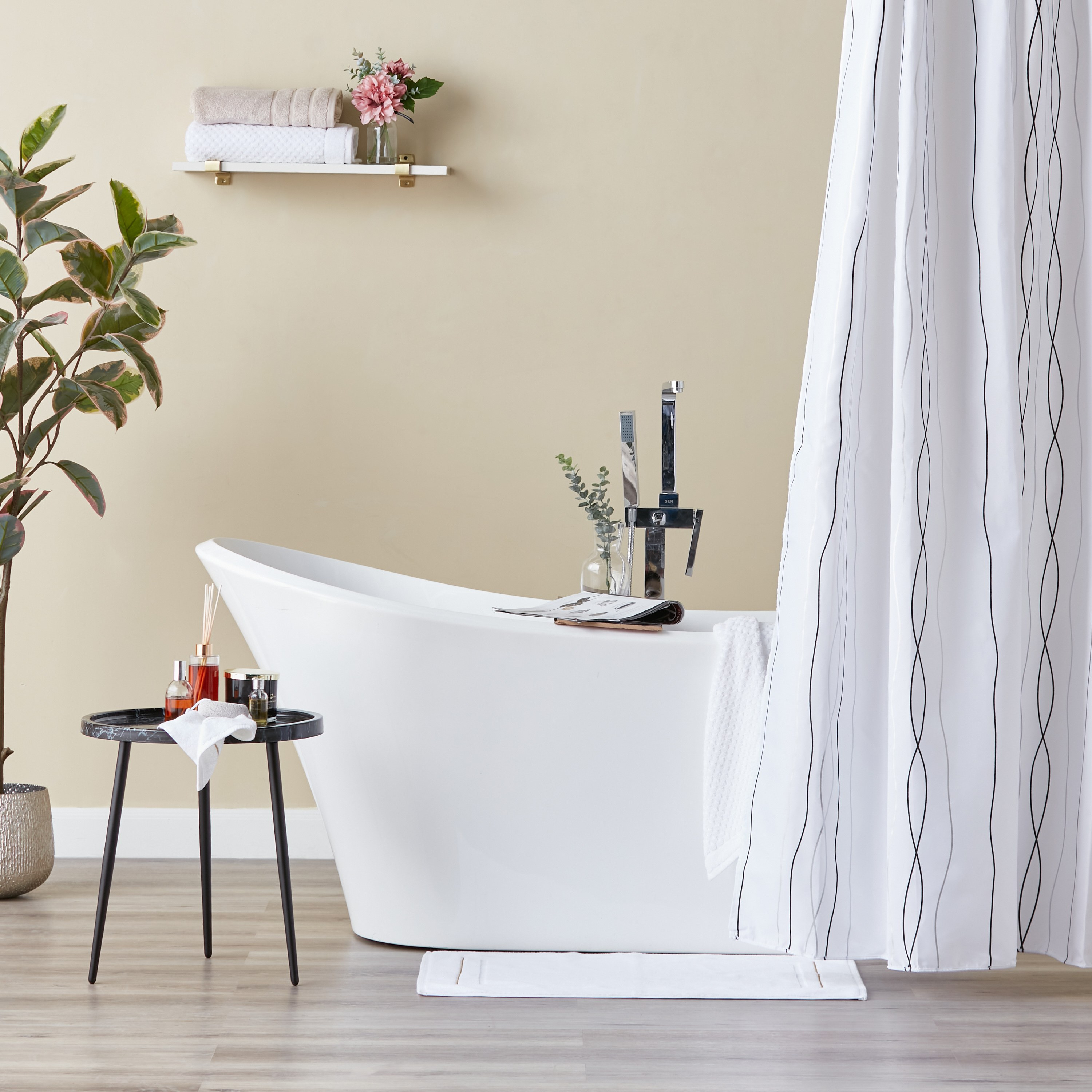 Willow Shower Curtain - 180x180 cm-household-bathandlaundry-shower-showercurtainandliners-image-4