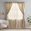 طقم ستارة سادة 4 قطع - كيلي - 132x240 سم-household-windows-curtains-image-1