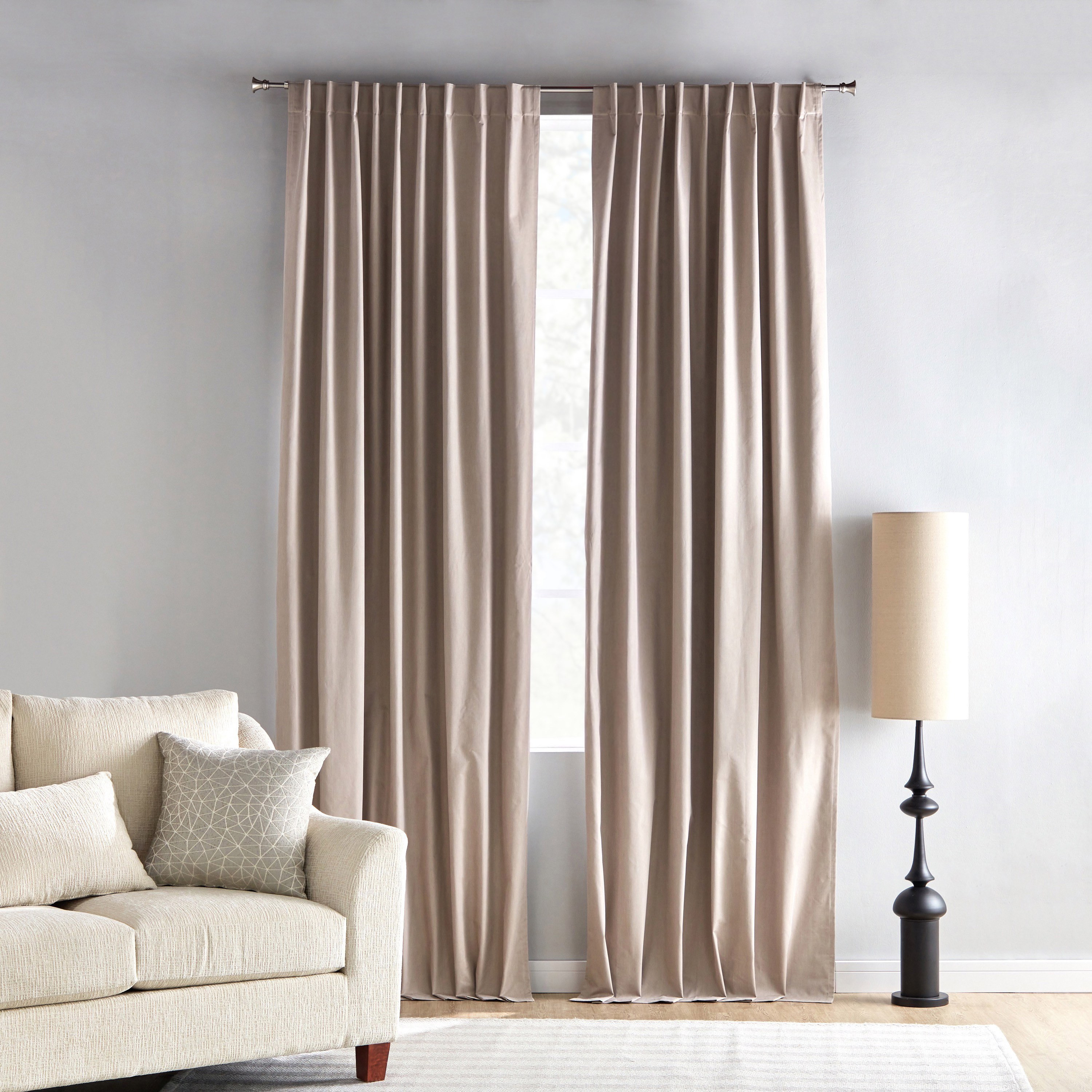 Stella Coated 2-Piece Blackout Curtain Set - 140x300 cm-household-windows-curtains-image-1