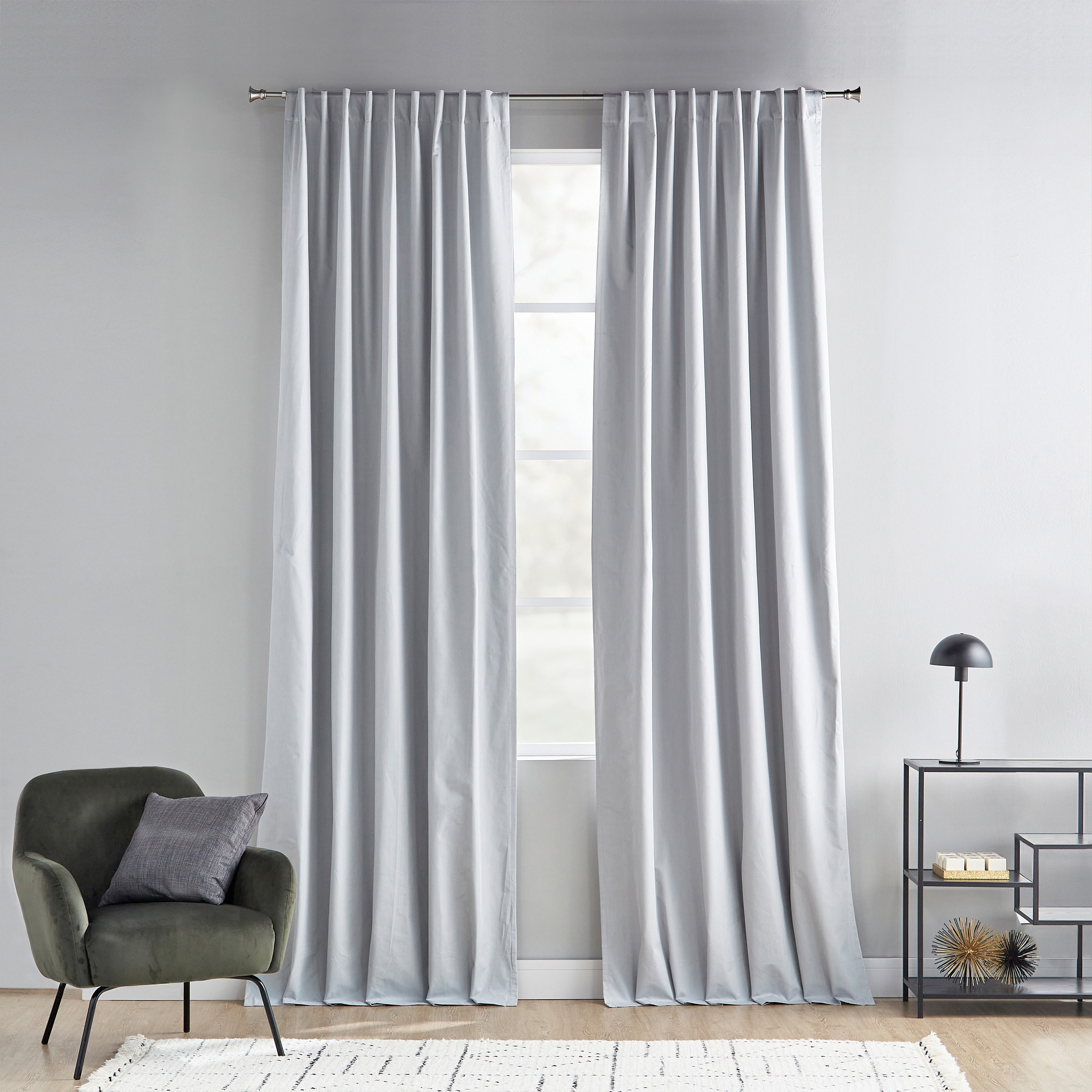 Stella Coated 2-Piece Blackout Curtain Set - 140x300 cm-household-windows-curtains-image-1