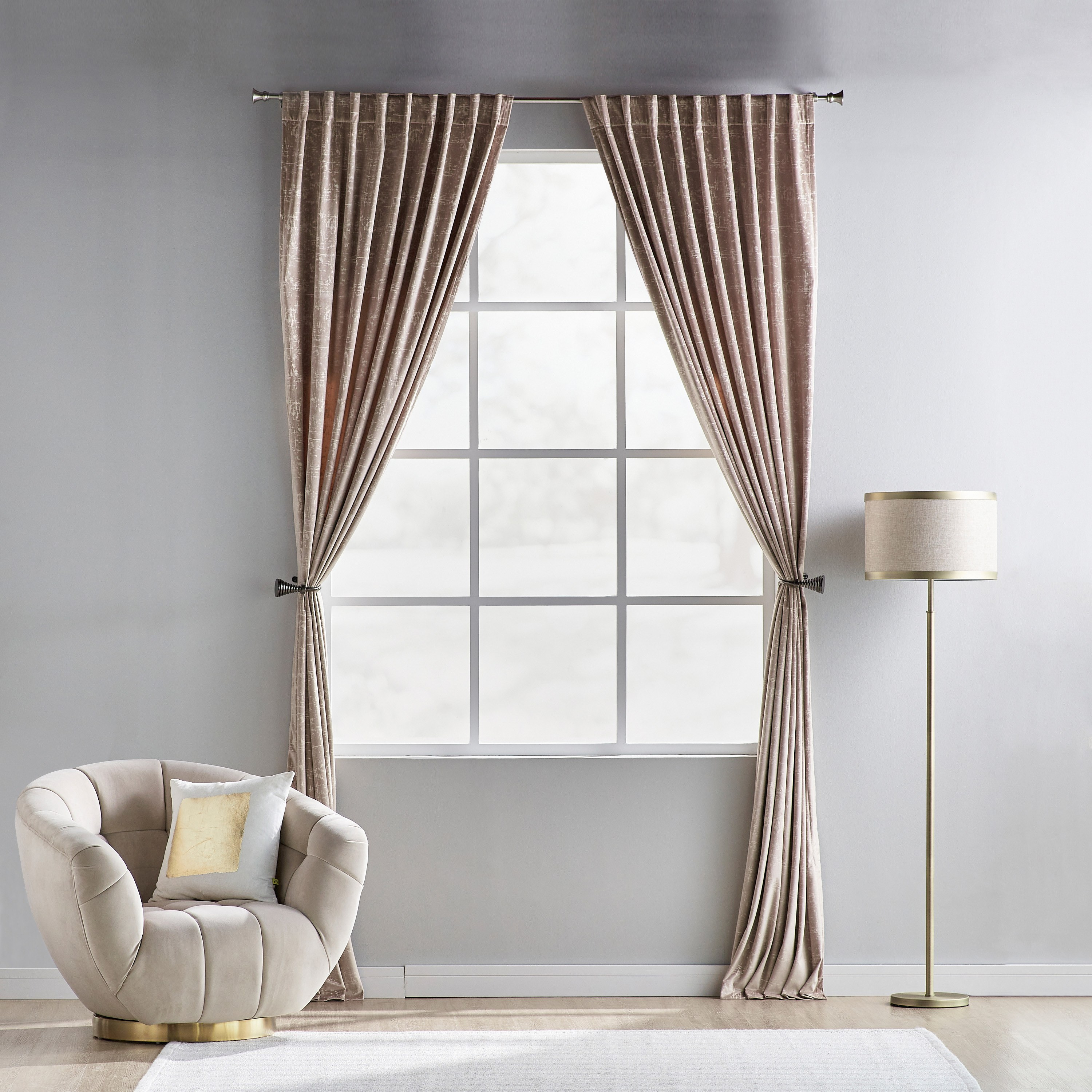Winston 2-Piece Embossed Blackout Curtain Set - 140x300 cm-household-windows-curtains-image-6