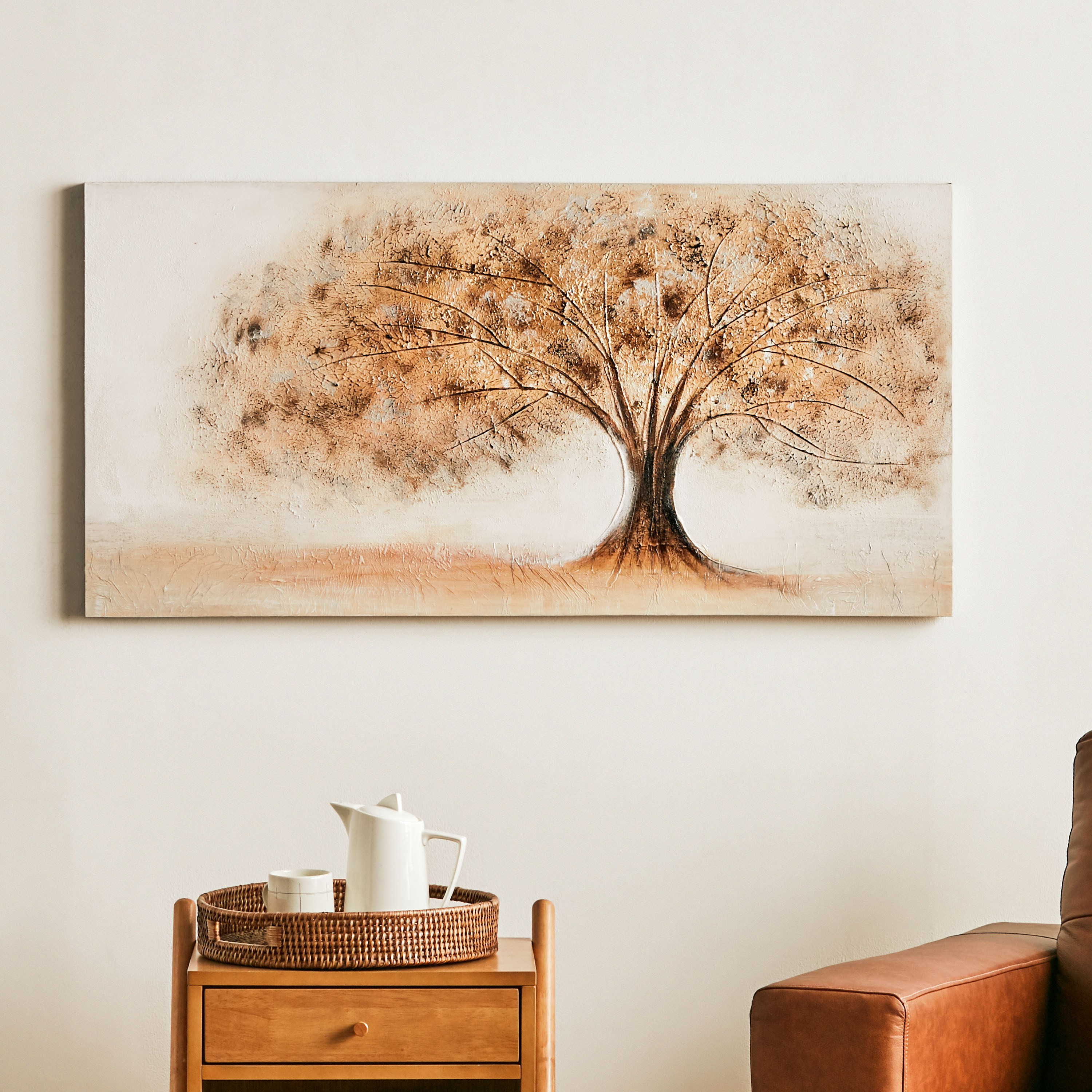 Tree of Life Landscape Handpainted Canvas Wall Art-household-walldecorandmirrors-wallart-image-1