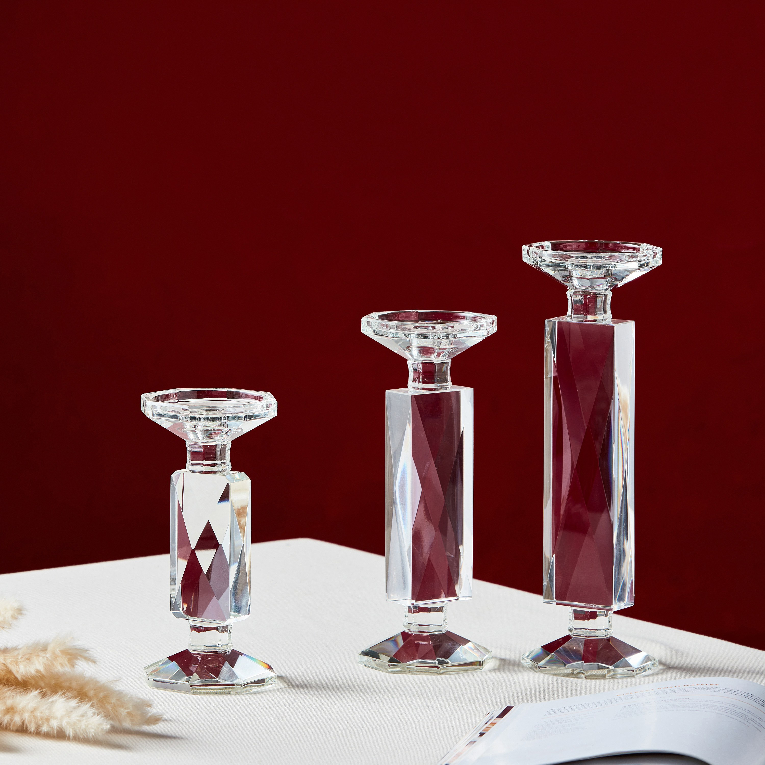Arienne Pillar Candleholder-household-decor-candleholdersandlanterns-image-2