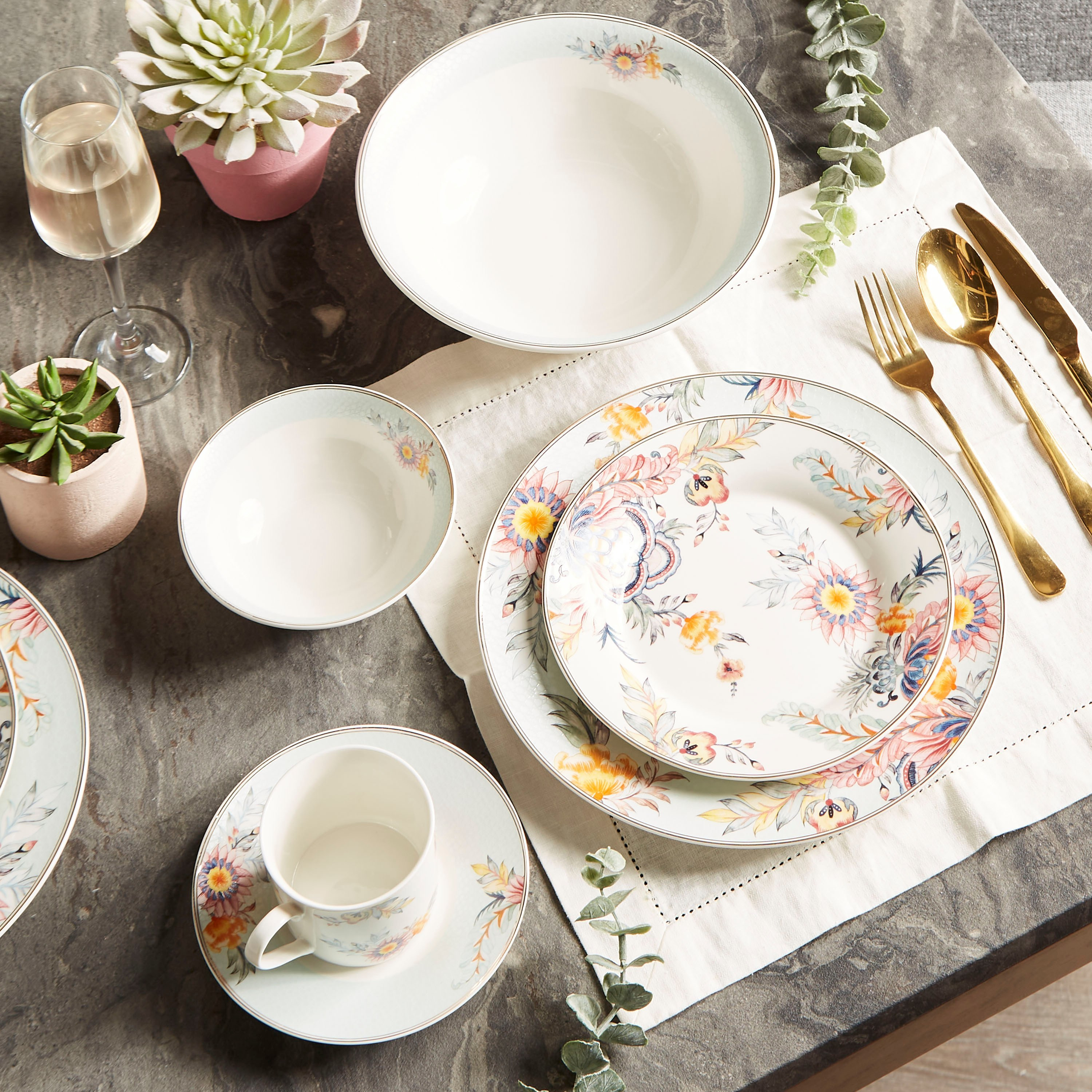 Ceramic Dinnerware Corelle 44 Piece Dinnerware Set Corning