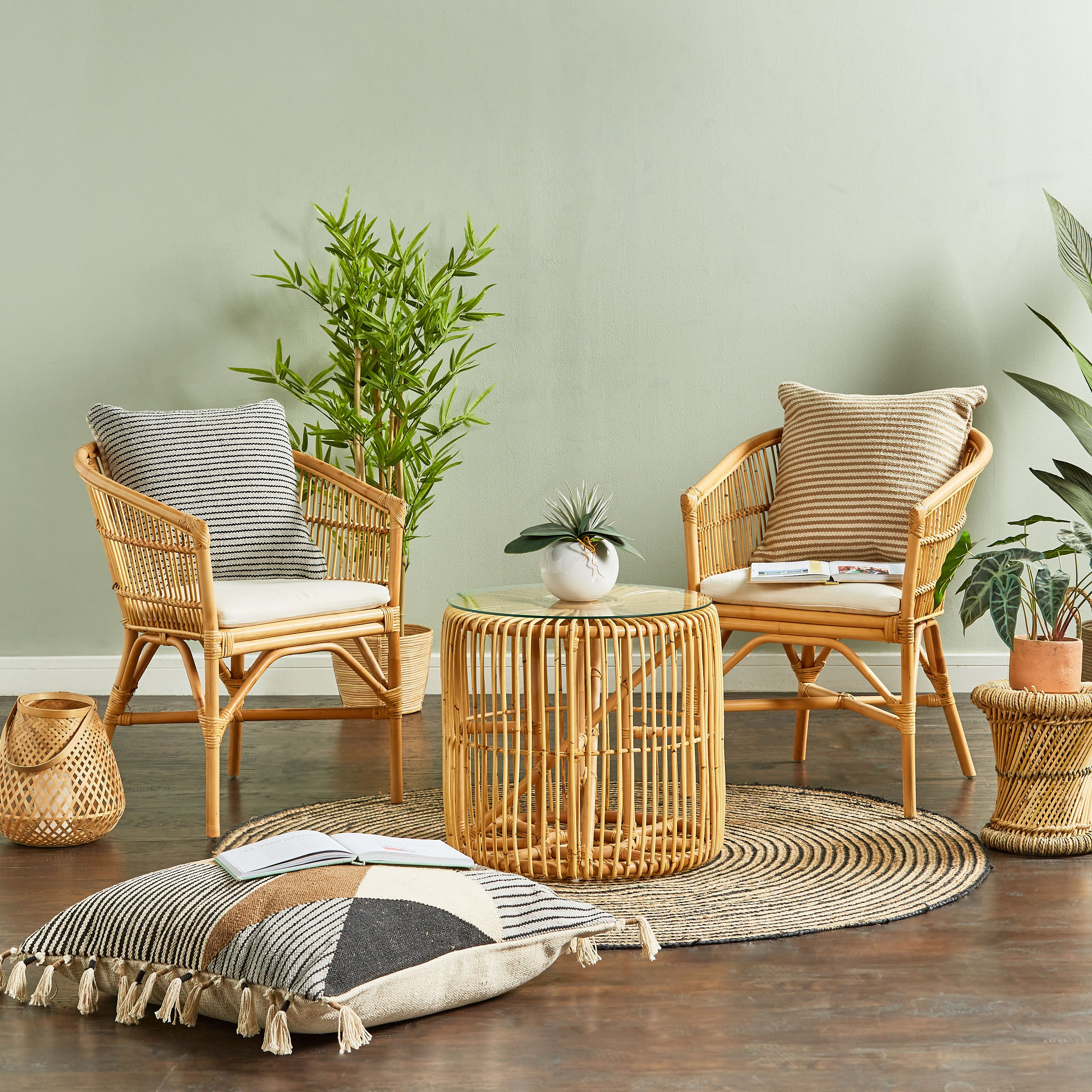 وسادة أرضية مخططة 75x75 سم - بريزم-household-cushionsandthrows-floorcushions-image-4