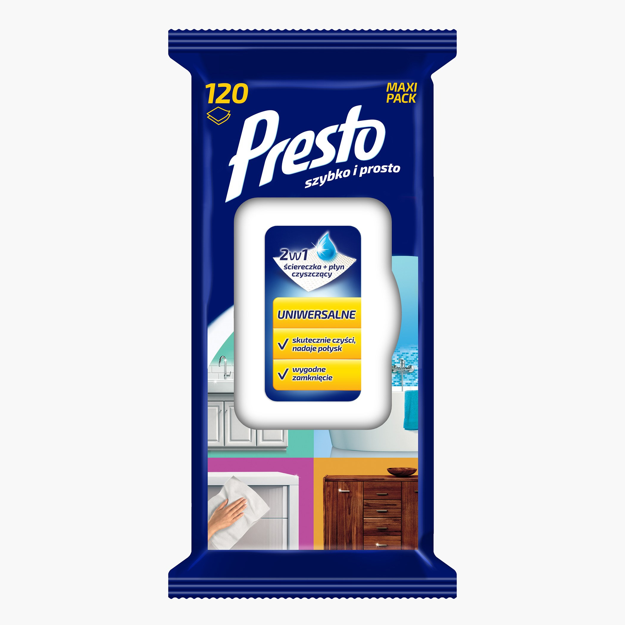 Presto Household Universal 120-Piece Wet Wipes Set