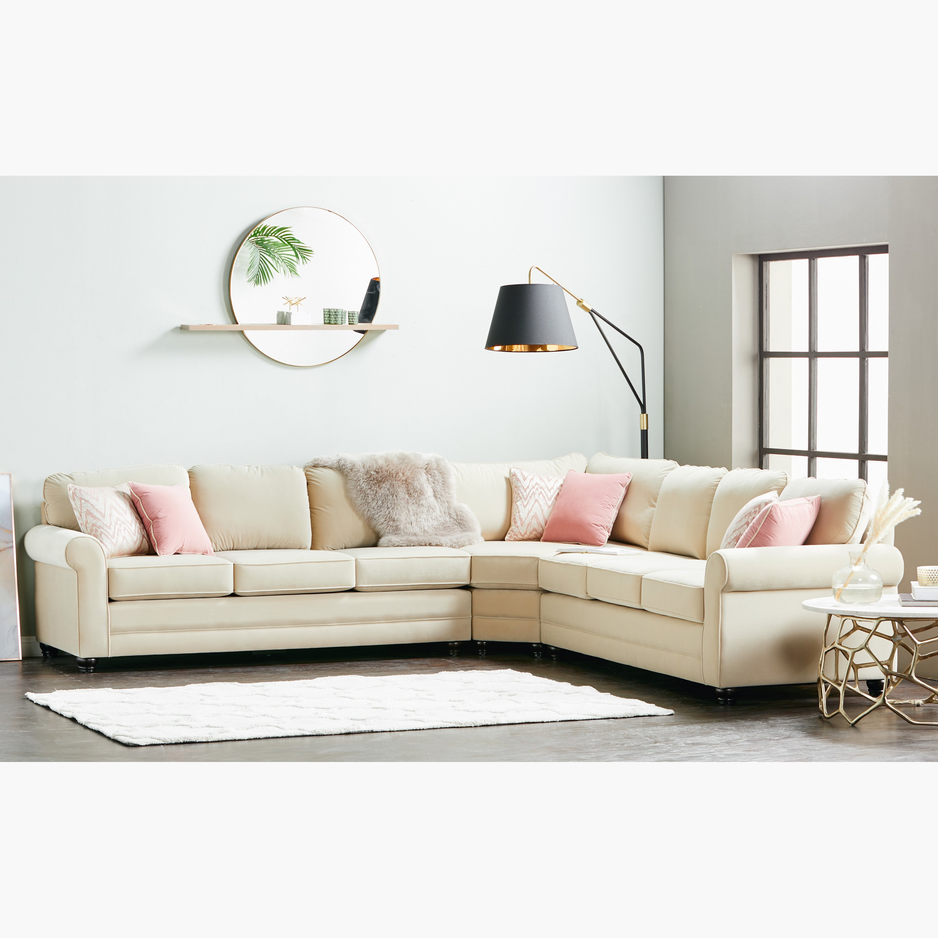 Monet 7 Seater Fabric Corner Sofa