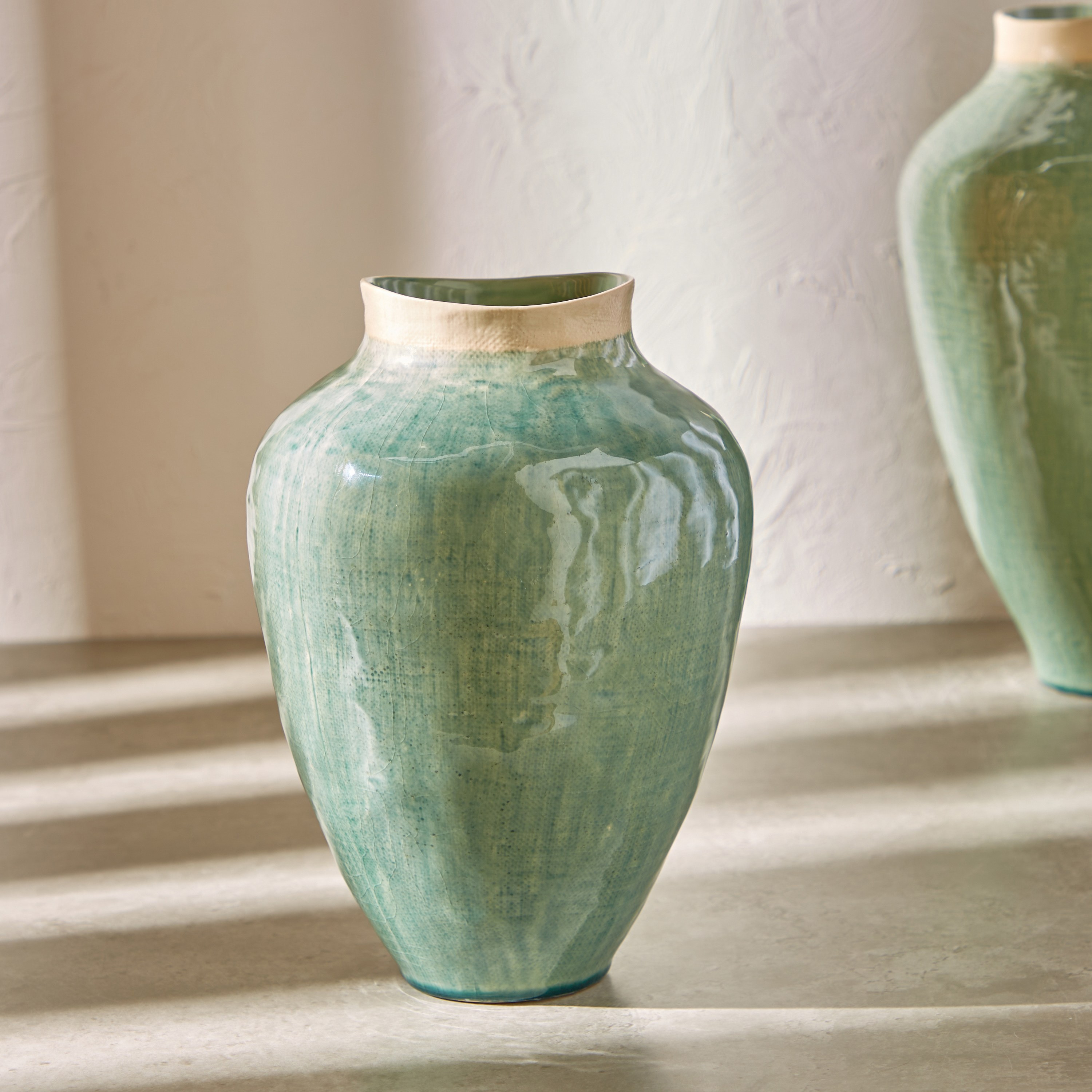 Sapphire Classic Ceramic Vase - 31 cm-household-decor-vasesandbowls-image-1