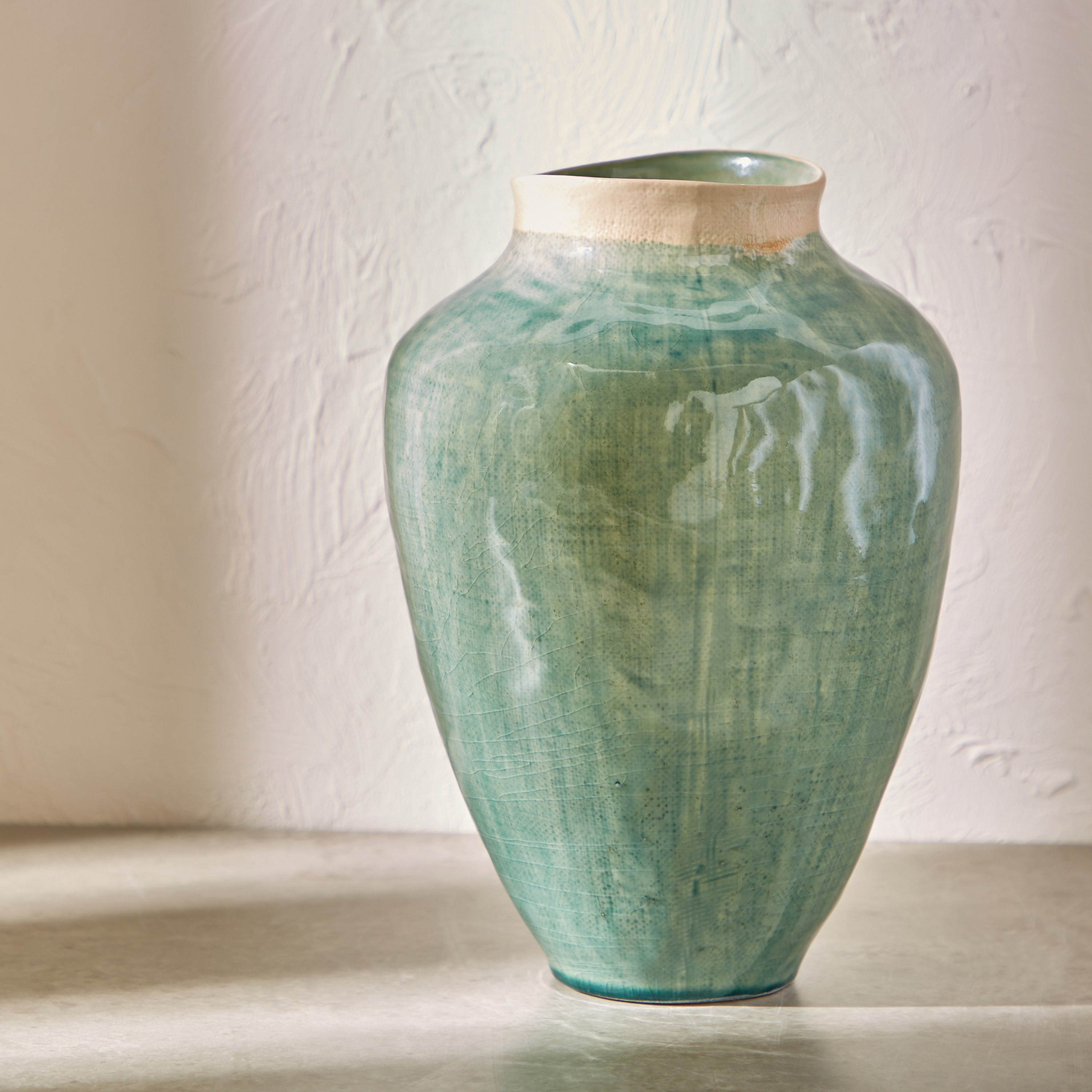 Sapphire Classic Ceramic Vase - 31 cm-household-decor-vasesandbowls-image-2