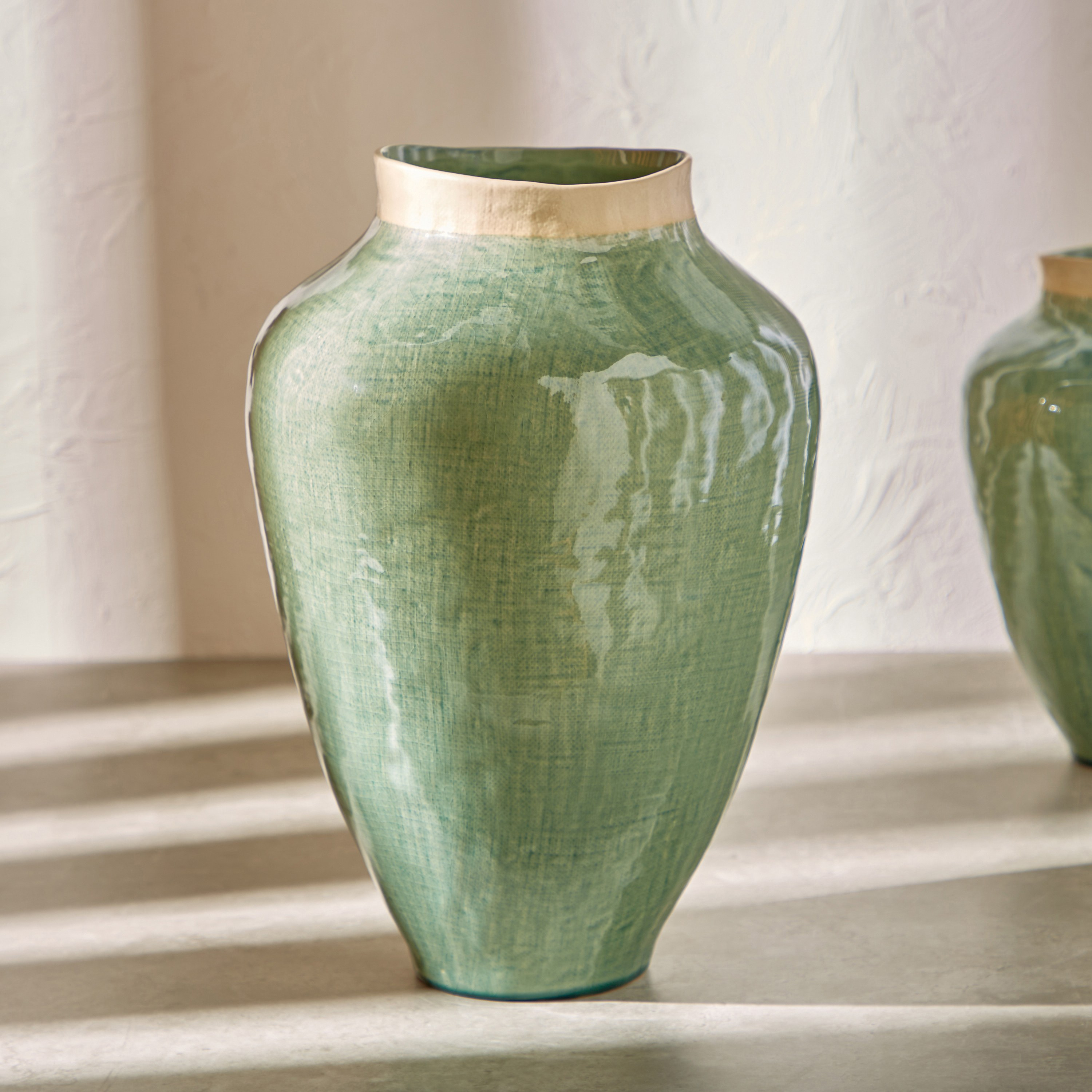Sapphire Classic Ceramic Vase - 41 cm-household-decor-vasesandbowls-image-1