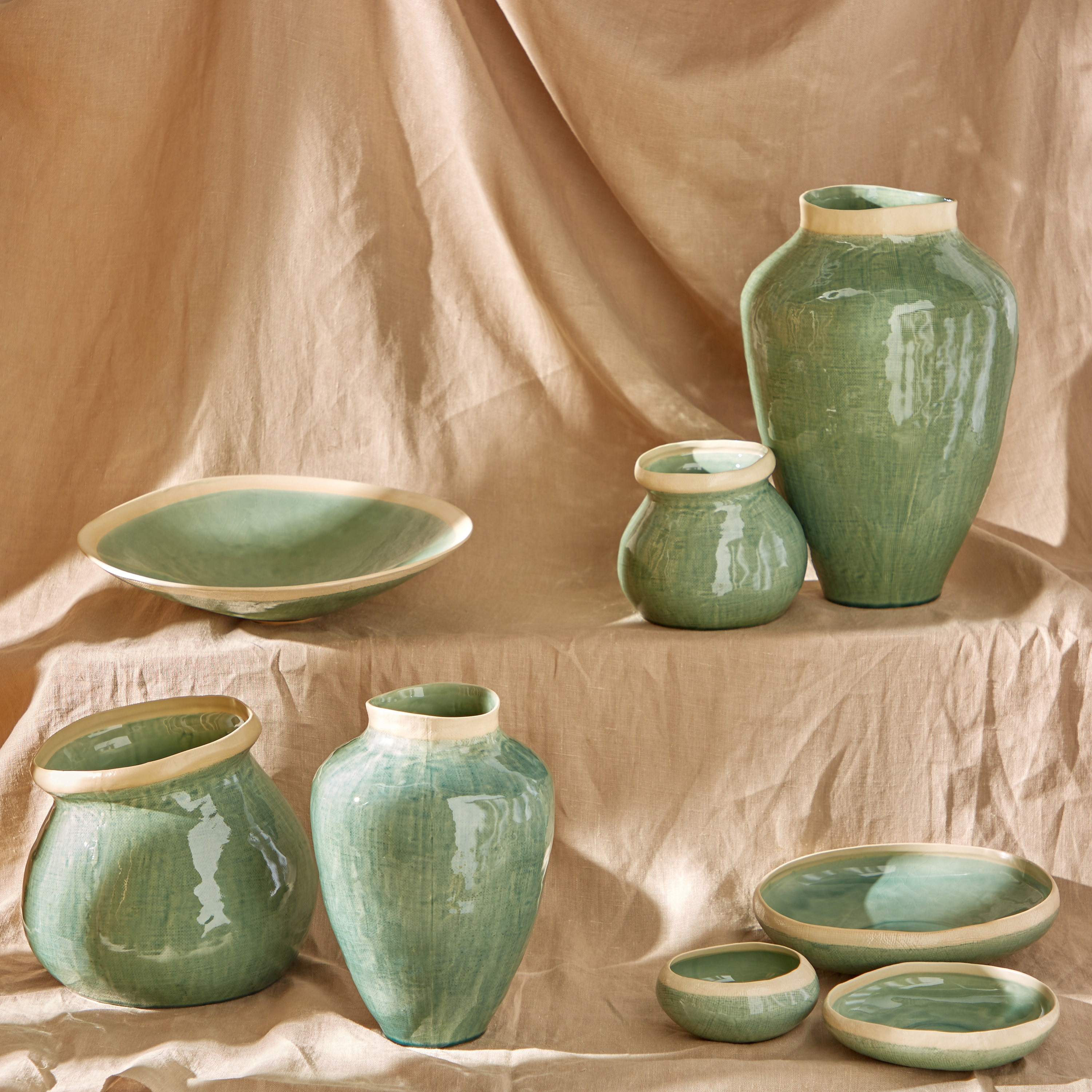 Sapphire Classic Ceramic Vase - 41 cm-household-decor-vasesandbowls-image-4