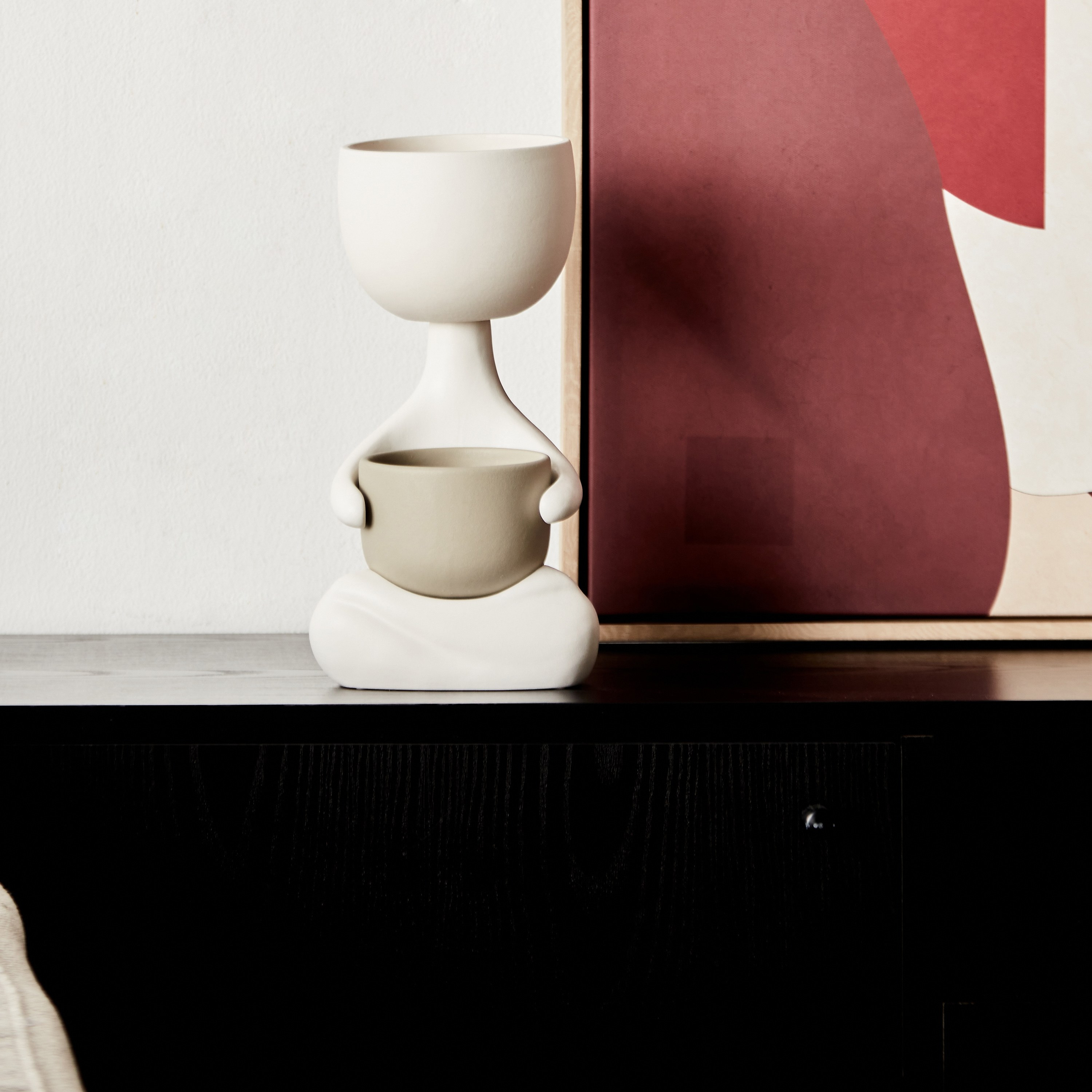 Muse Mini Perched Low Ceramic Decor-household-gardenandoutdoor-potsandplanters-planters-image-1