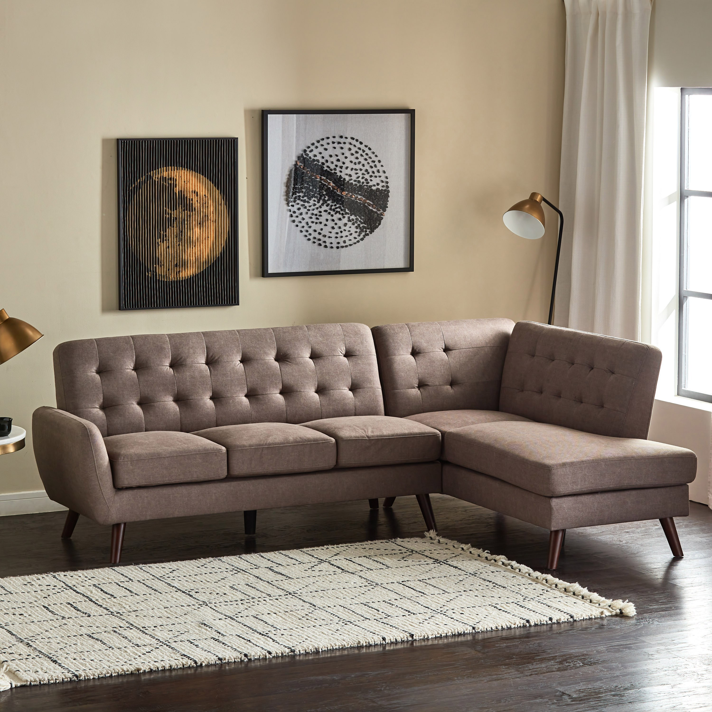 Right sectional deals sofa