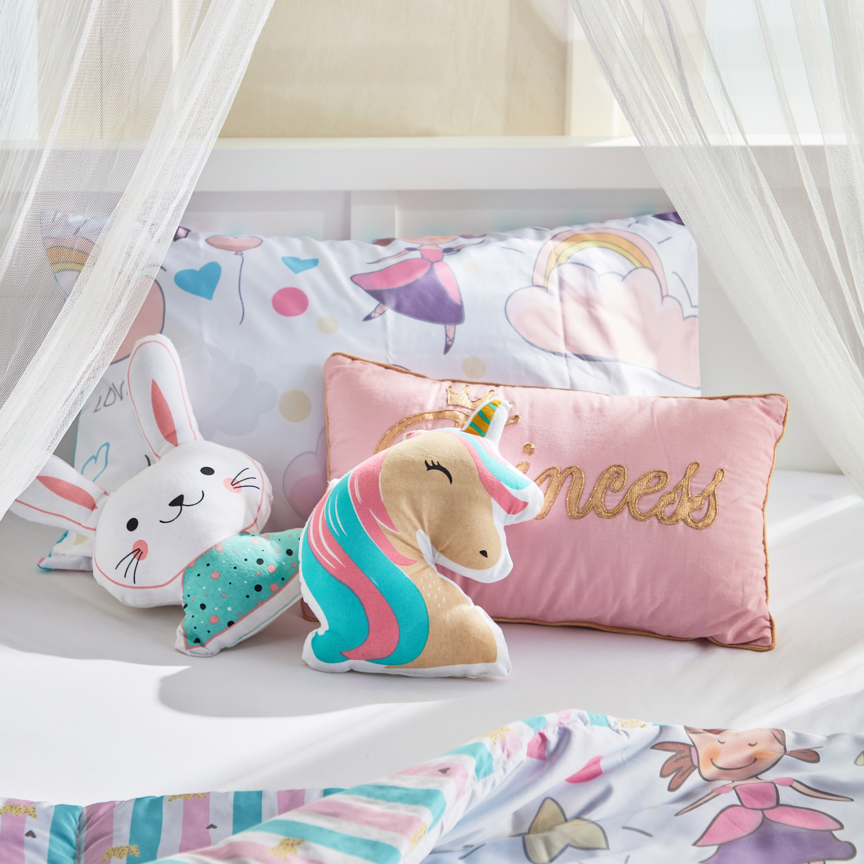Shop Tomie Bunny Shaped Cushion - 38x36 cm | Home Centre Kuwait