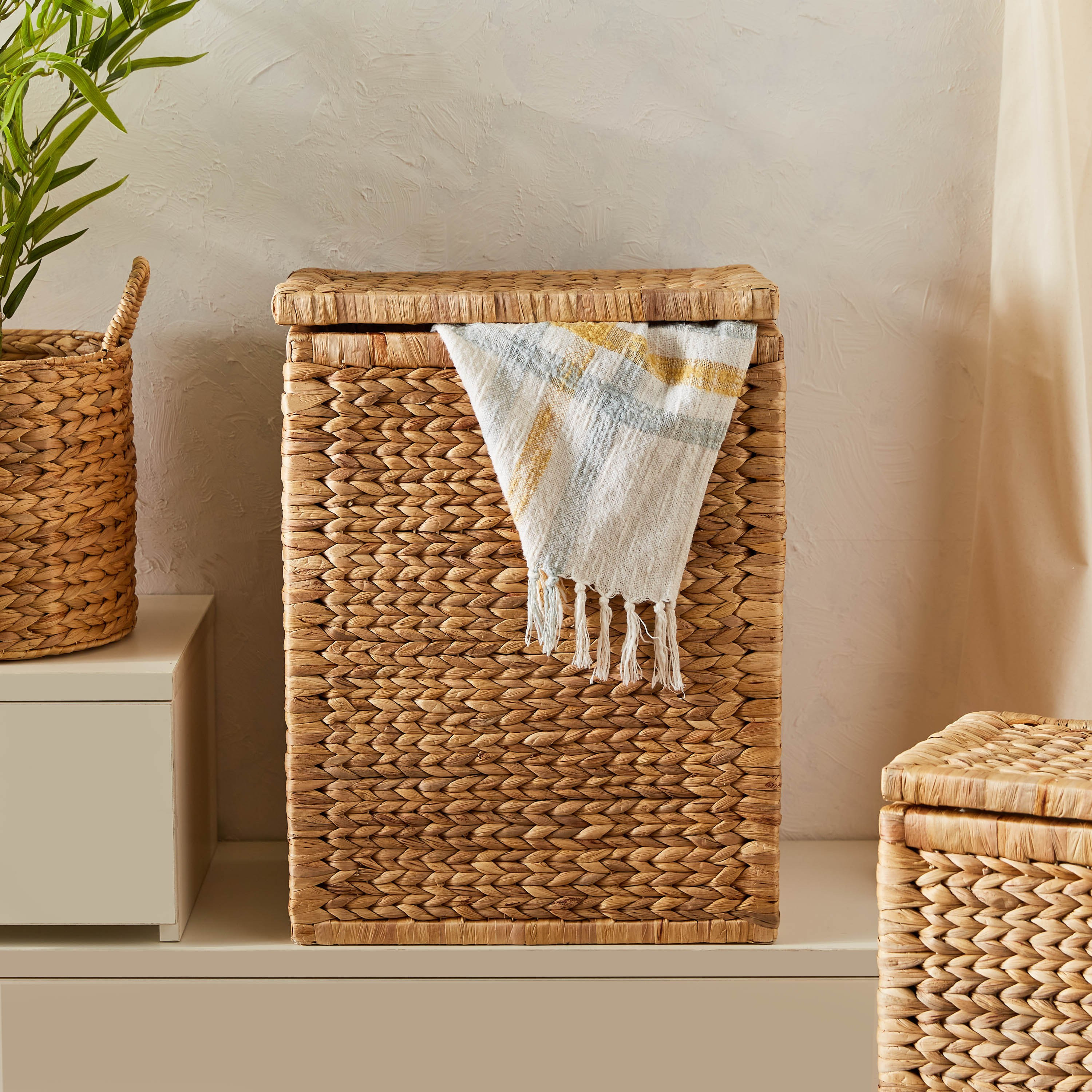 York Laundry Hamper with Lid-household-bathandlaundry-laundrysolutions-laundryhampers-image-1