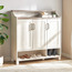Chevron 26-Pair Shoe Cabinet-furniture-livingroom-shoeracks-image-1