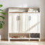 Chevron 26-Pair Shoe Cabinet-furniture-livingroom-shoeracks-image-2