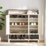 Chevron 26-Pair Shoe Cabinet-furniture-livingroom-shoeracks-image-3
