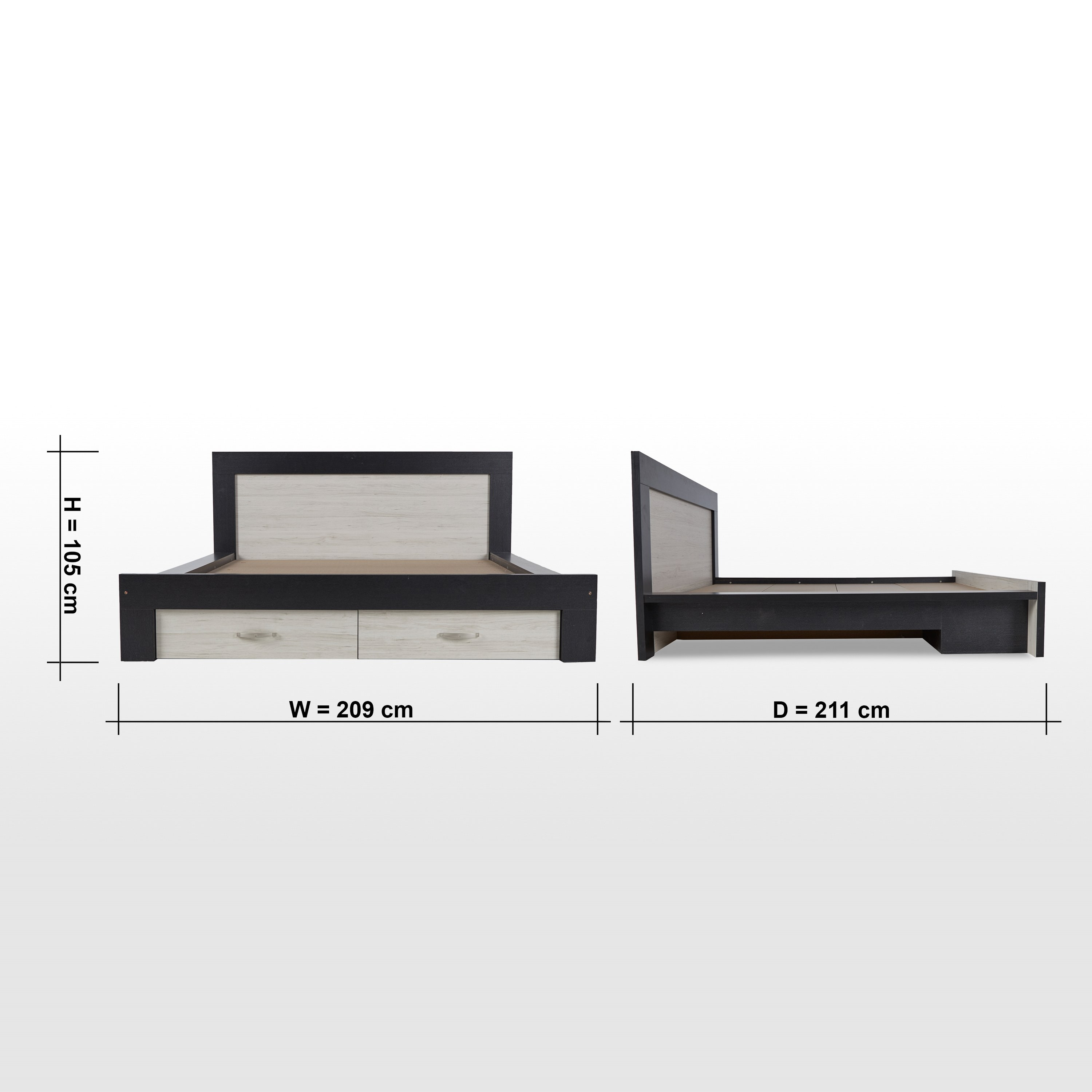 Modern king online bed with storage