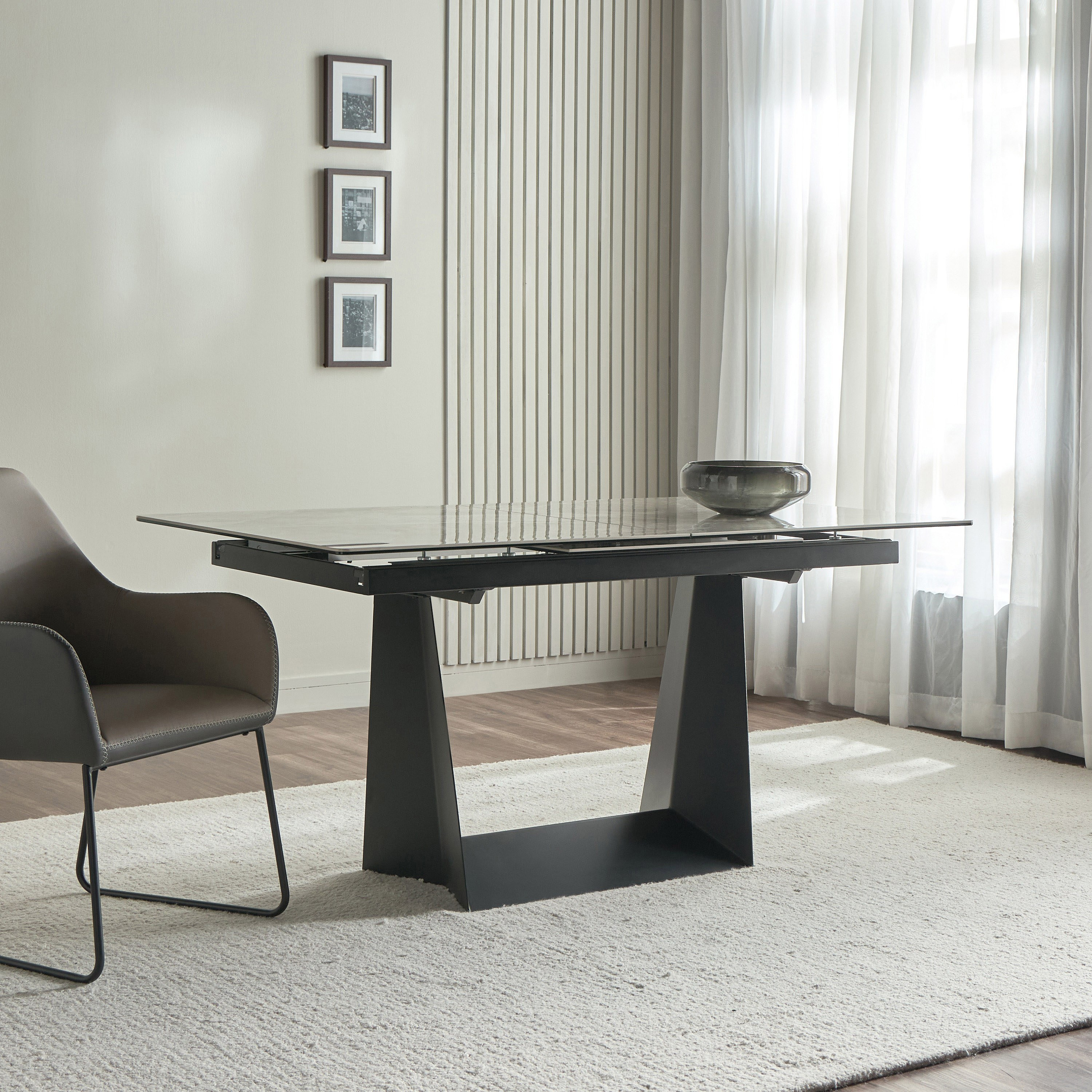 Ethel 6-8 Seater Extendable Tile Top Dining Table