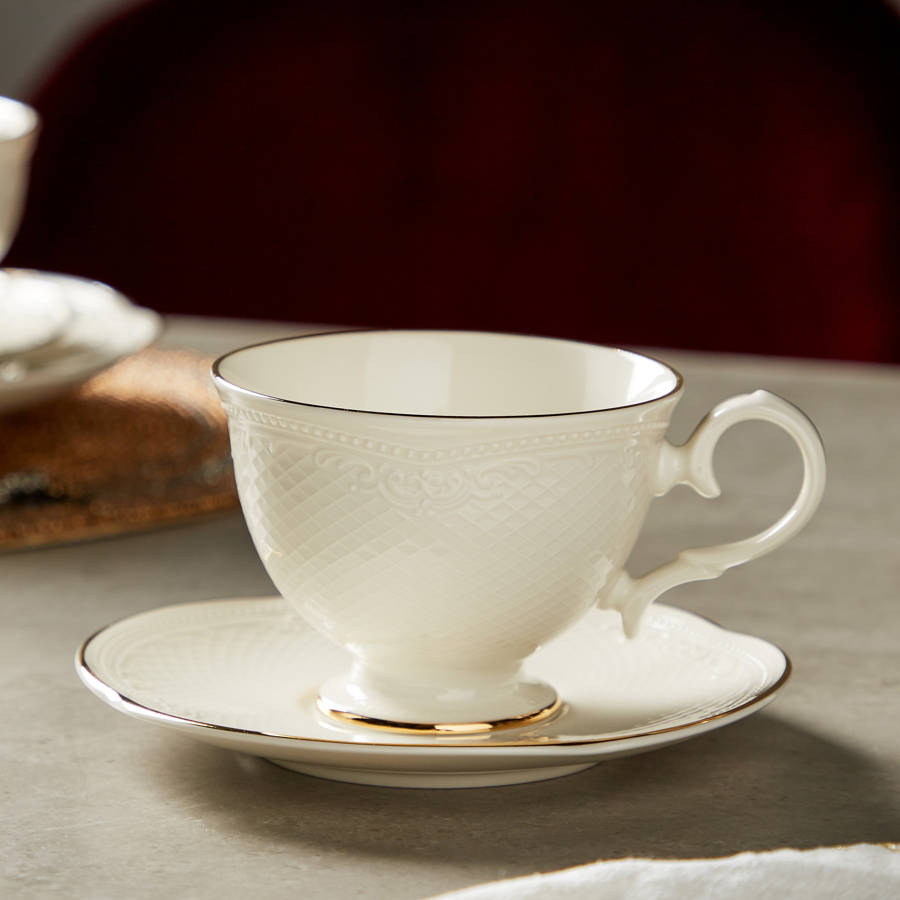 طقم فنجان شاي وصحن 250 مل - سيسلي-household-dining-dinnerware-dinnerwarecollections-image-4