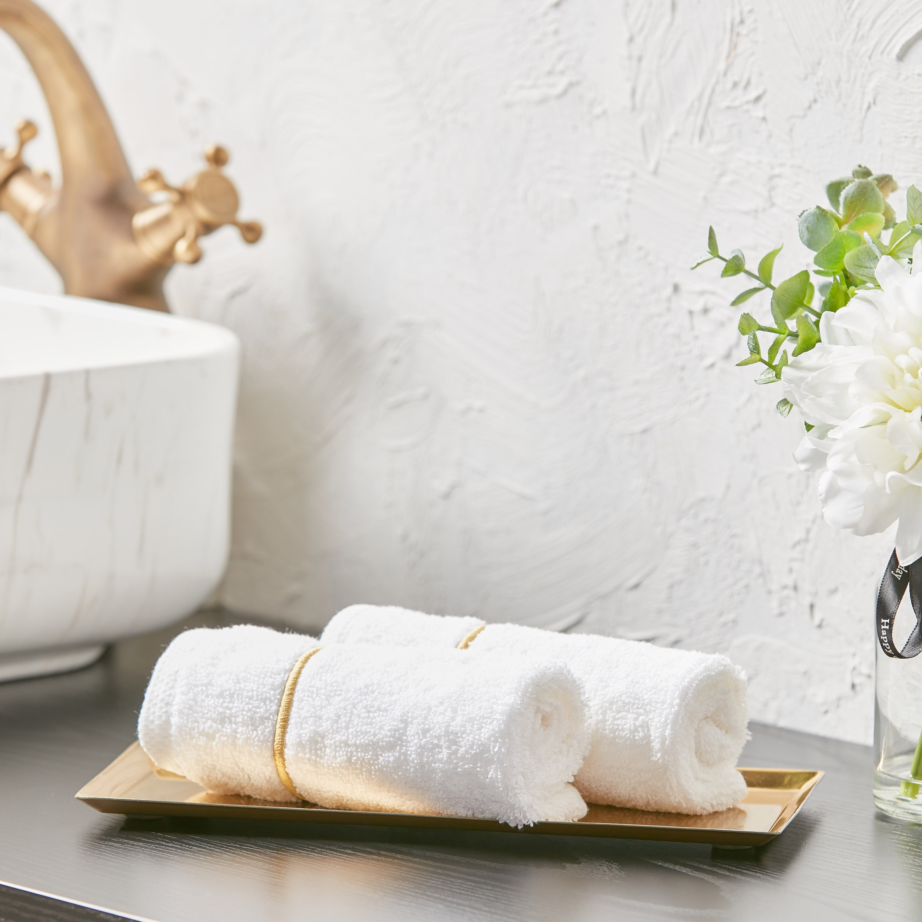 Bath towel online tray