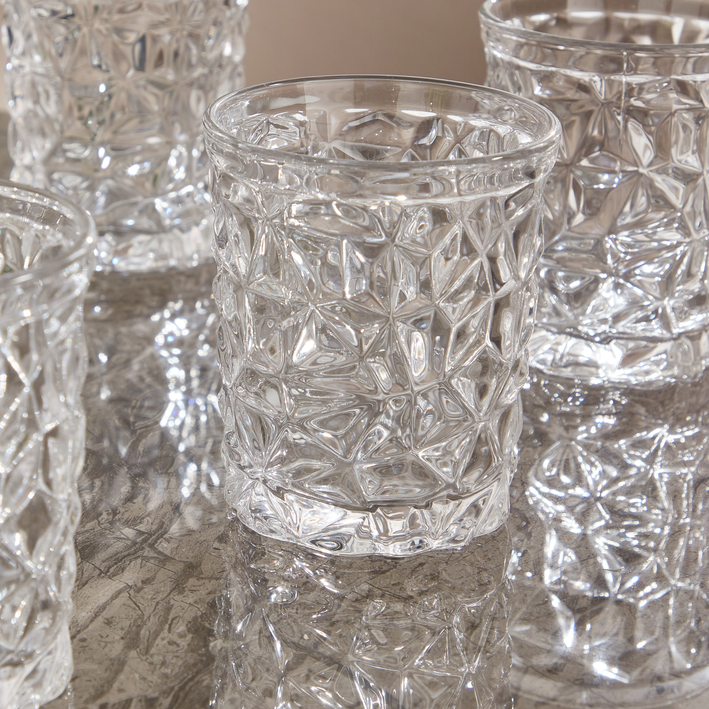 Ice Cube 6-Piece Glass Set - 275 ml-household-dining-glassware-drinkingglasses-image-3