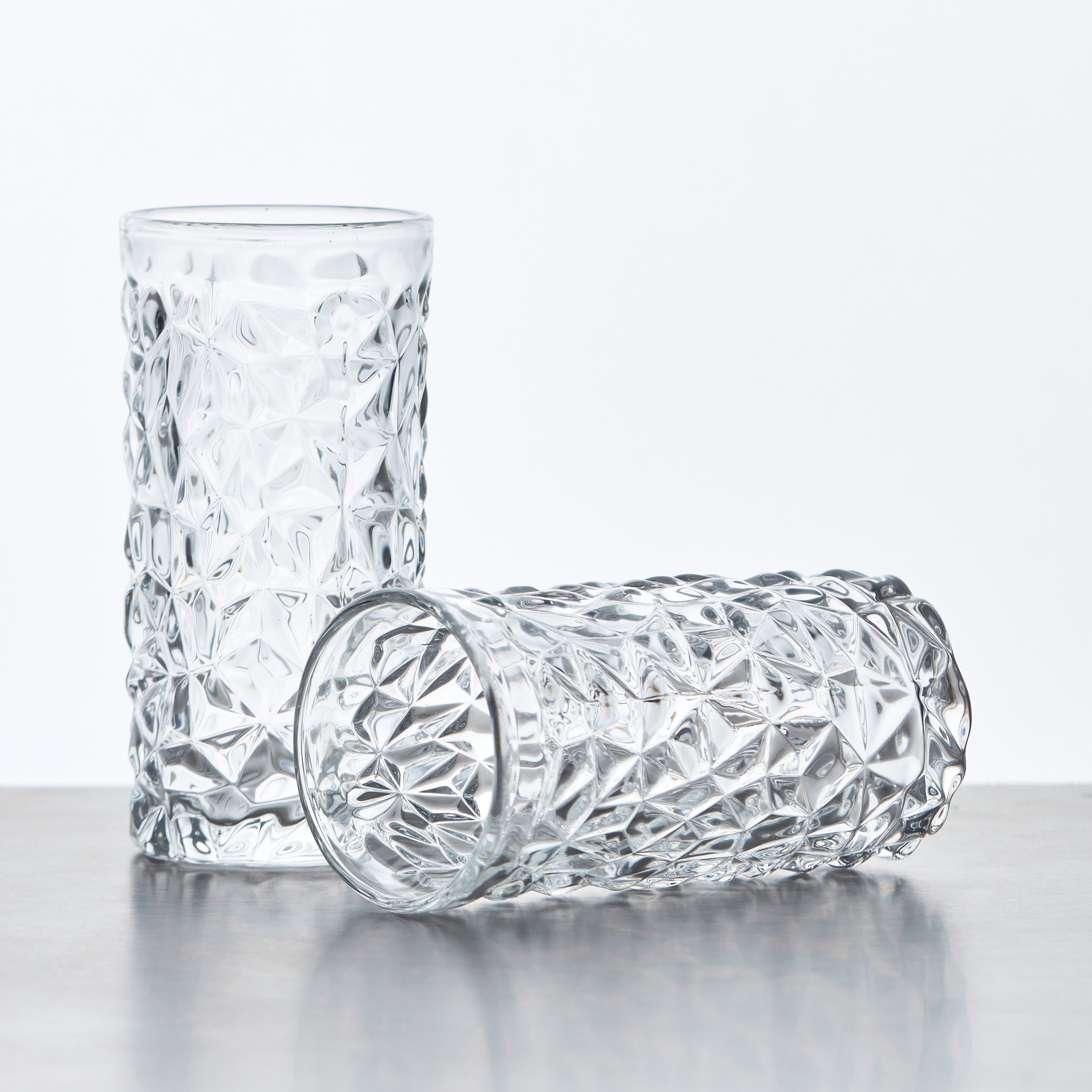 Ice Cube 6-Piece Highball Glass Set - 320 ml-household-dining-glassware-drinkingglasses-image-3