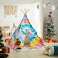 Tie-dye Style Teepee Tent - 110x110x162 cm-babyandkids-toys-teepeesandplaytents-image-1