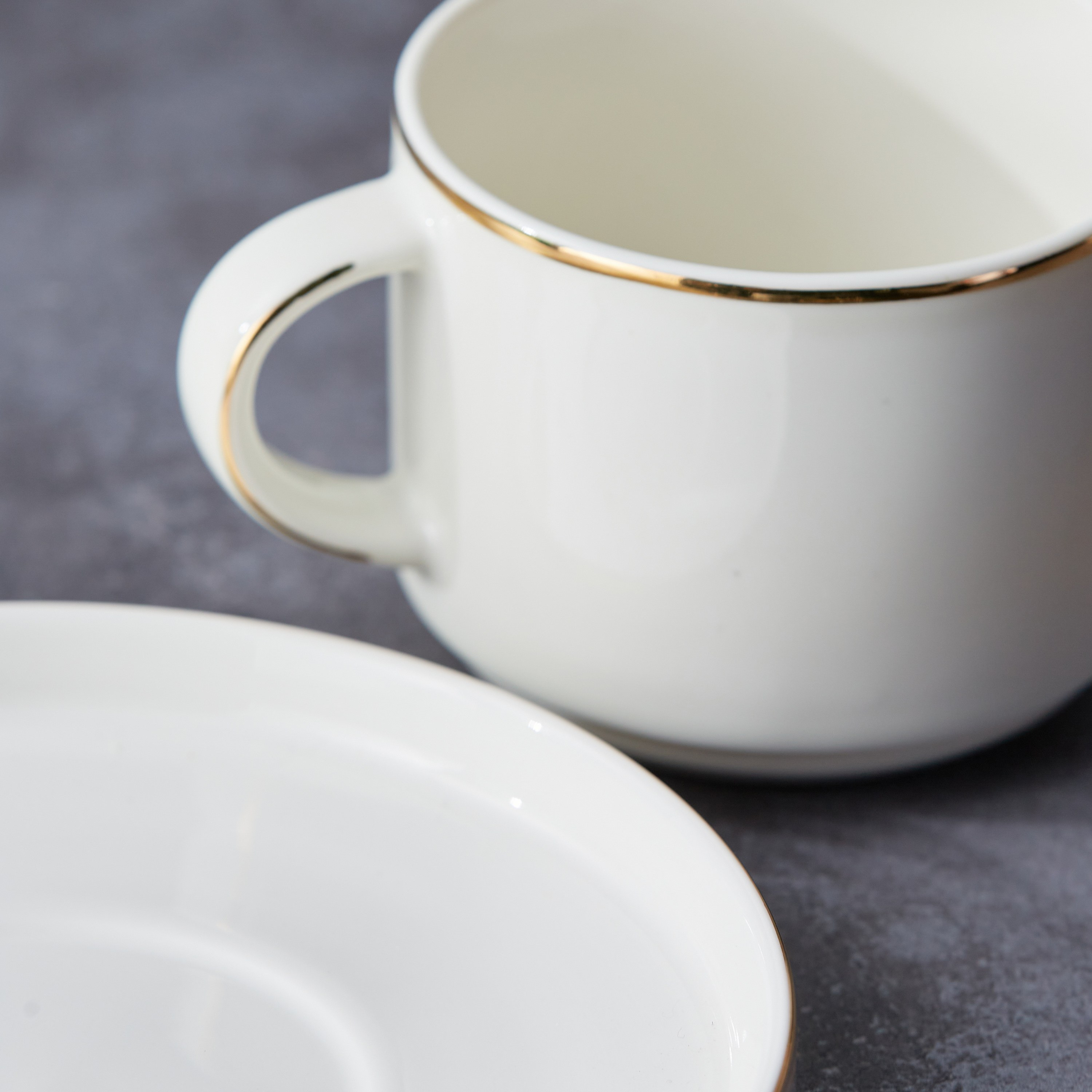 طقم فنجان وصحن خزف صيني - جريس - 200 مل - لشخص واحد-household-dining-dinnerware-dinnerwarecollections-image-3