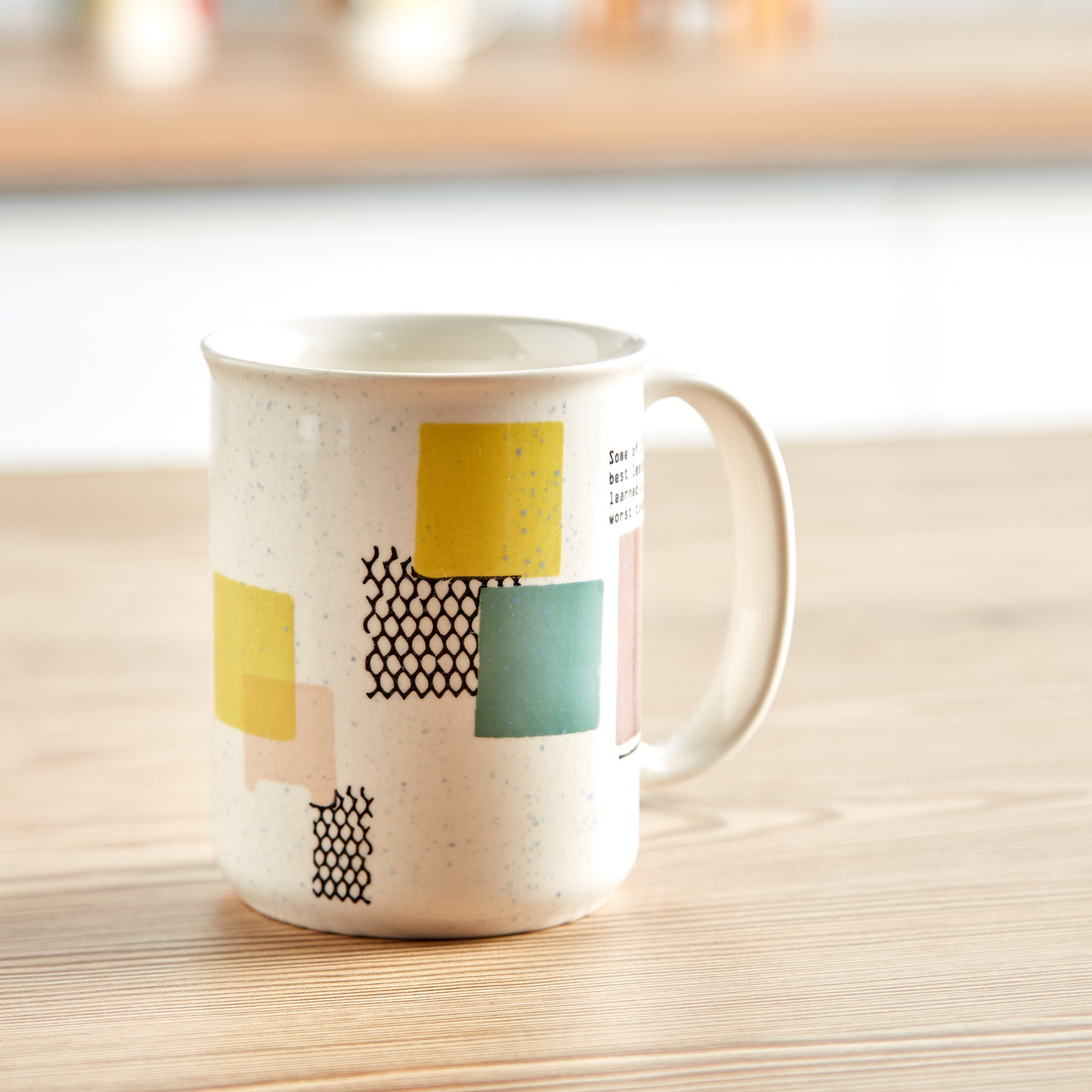 Mug Curved Rim Shop Mug with Curved Handle - 354 ml | Homecentre Qatar