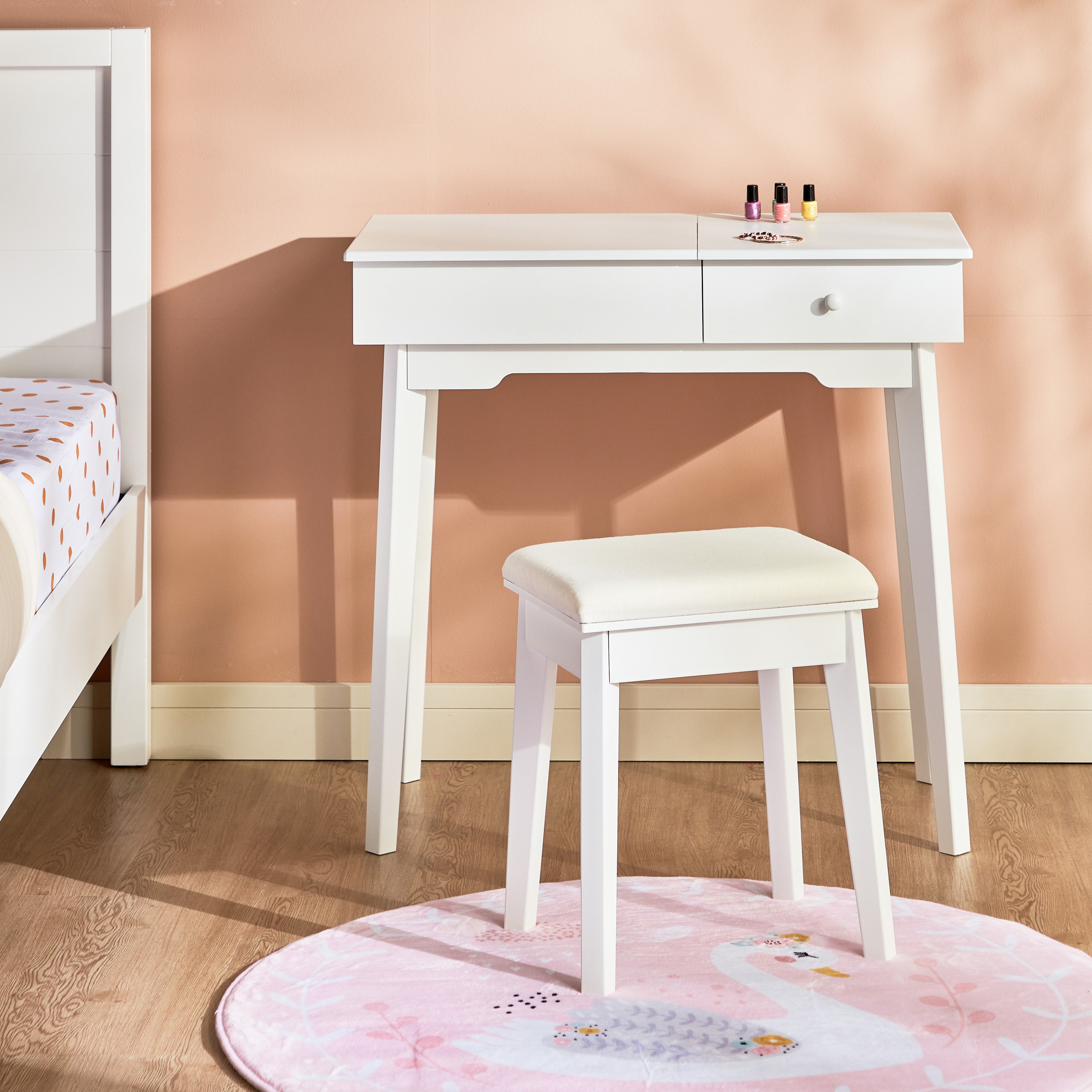 Mariel Dressing Table with Stool-babyandkids-roomfurniture-dressersandmirrors-image-2