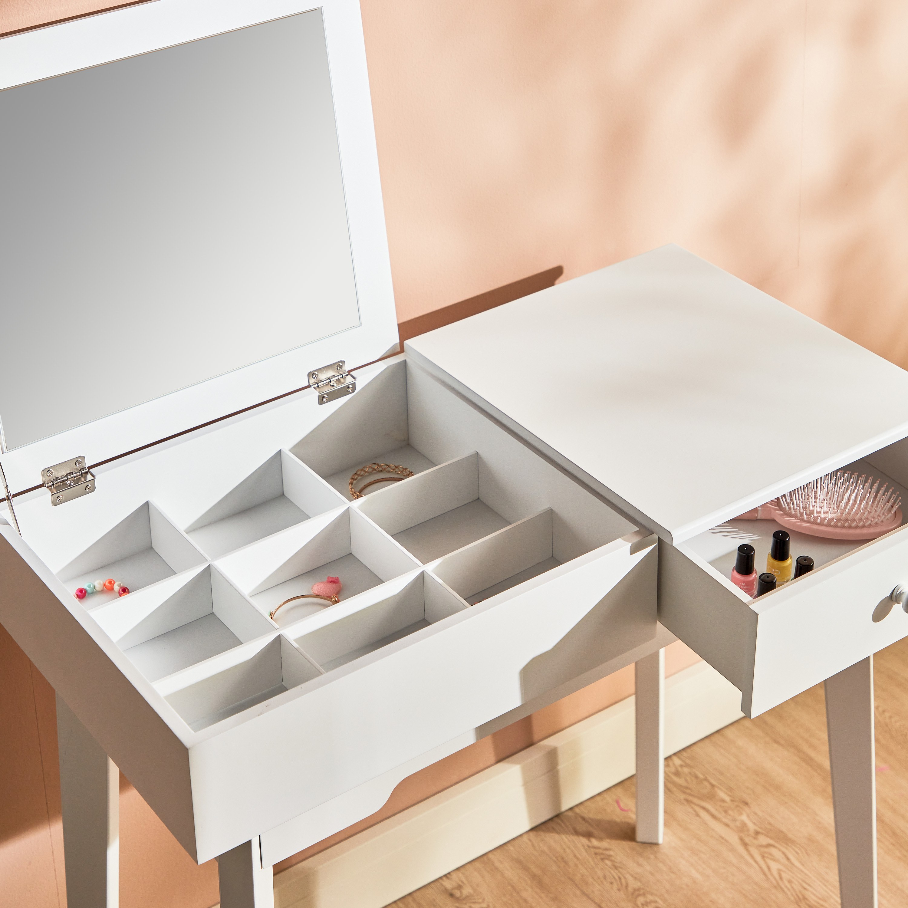 Mariel Dressing Table with Stool-babyandkids-roomfurniture-dressersandmirrors-image-3