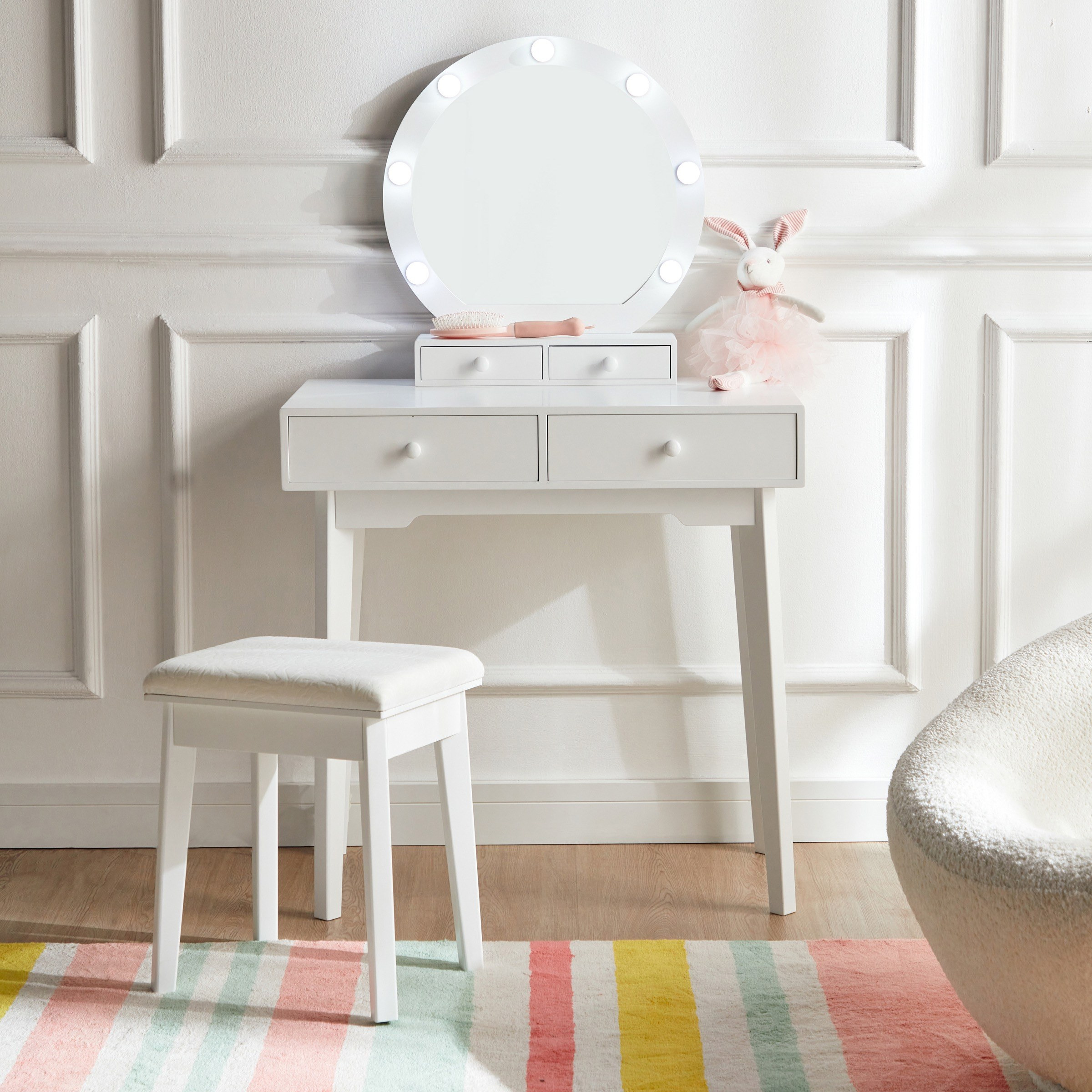Allana Dressing Table with Stool-babyandkids-decorandlighting-decor-mirrors-image-2