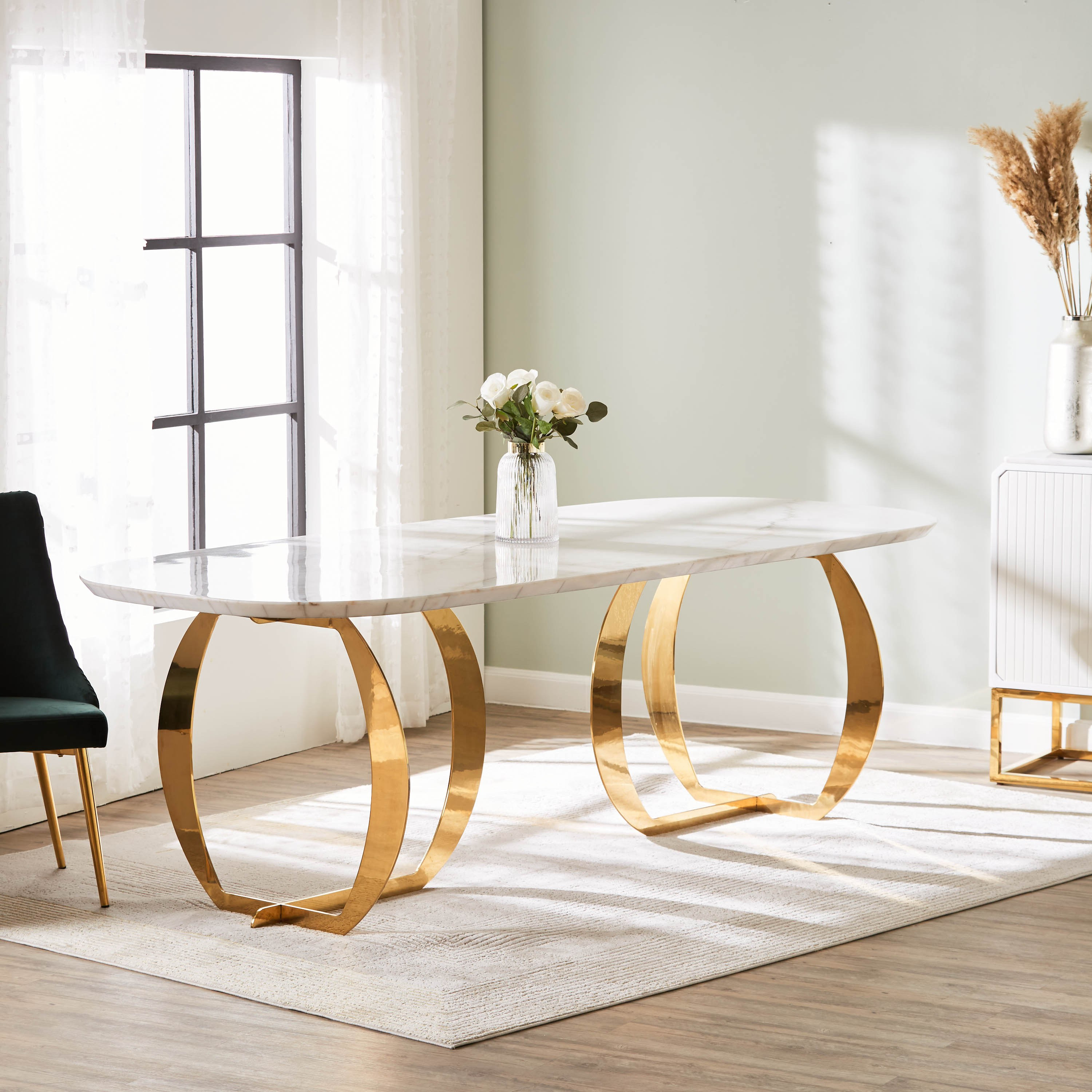 8 seater best sale marble dining table