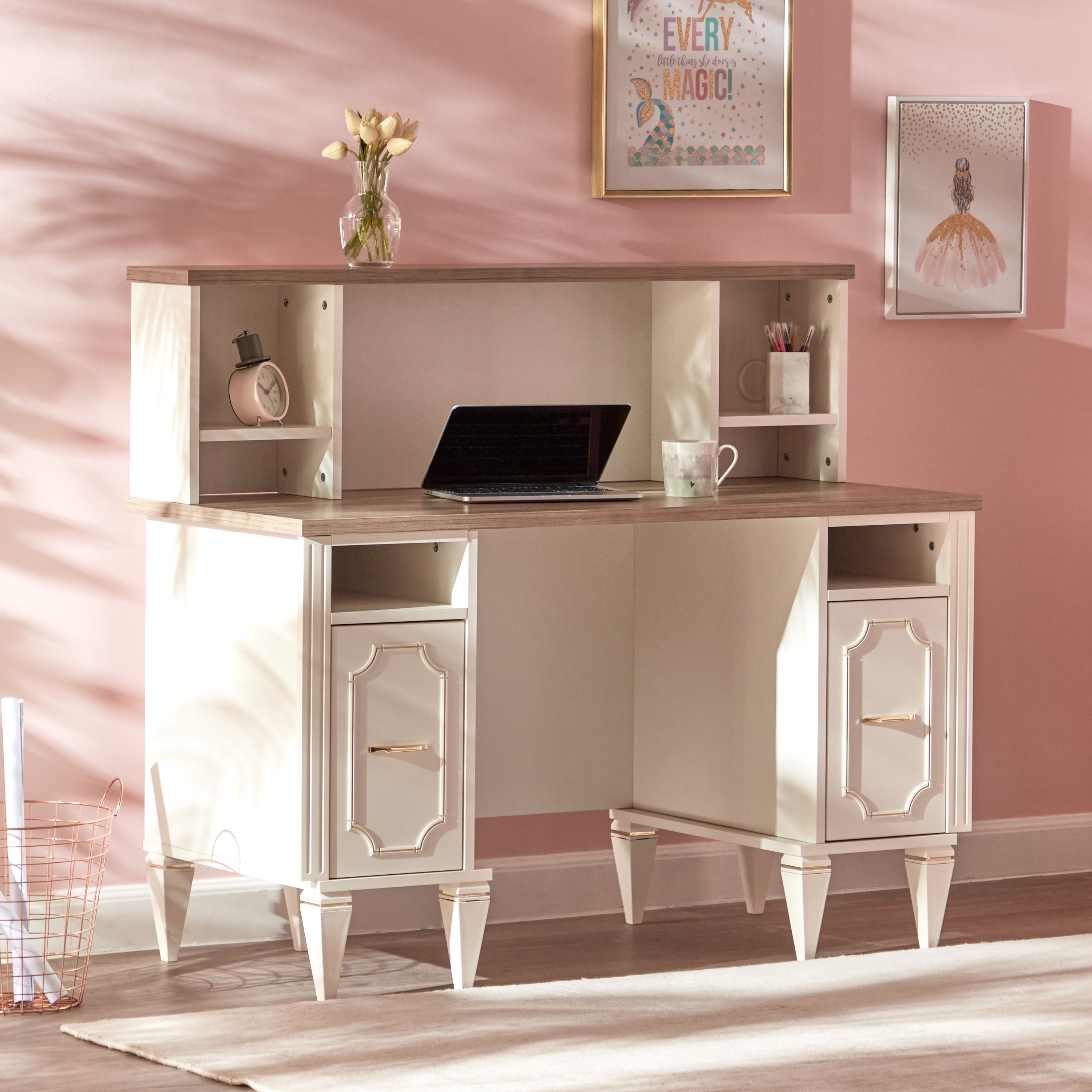 lea desk with hutch