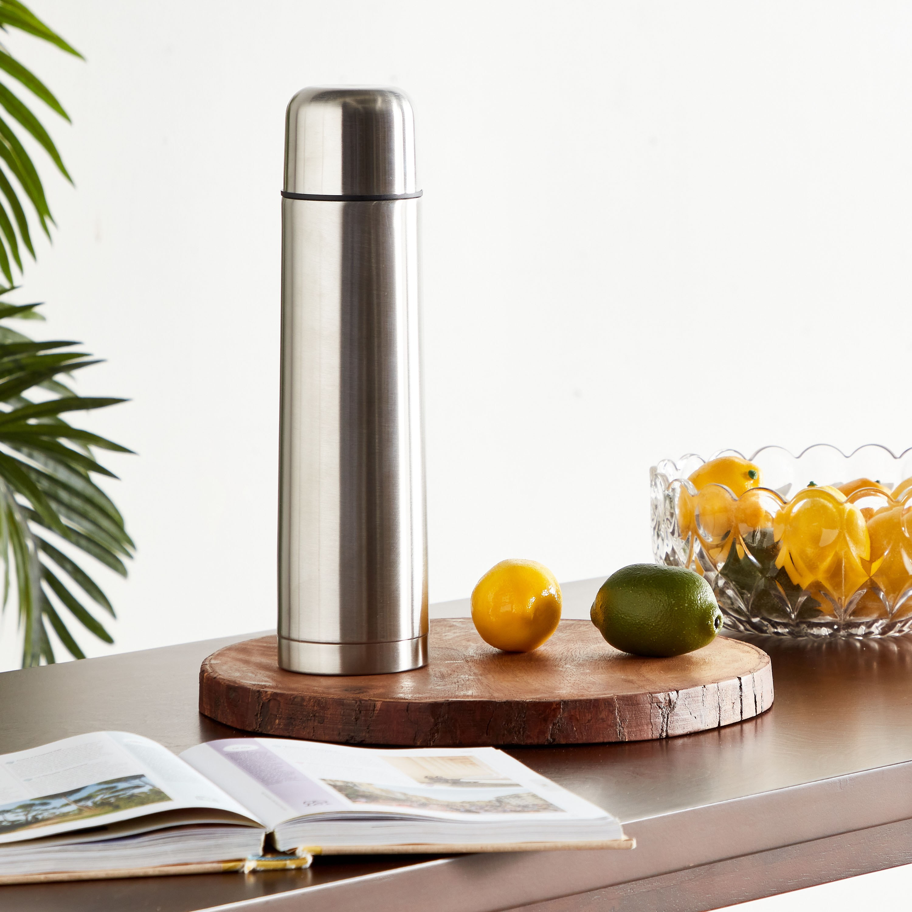 Troy Stainless Steel Travel Flask - 1 L-household-dining-teaandcoffee-travelmugsandsippers-image-4