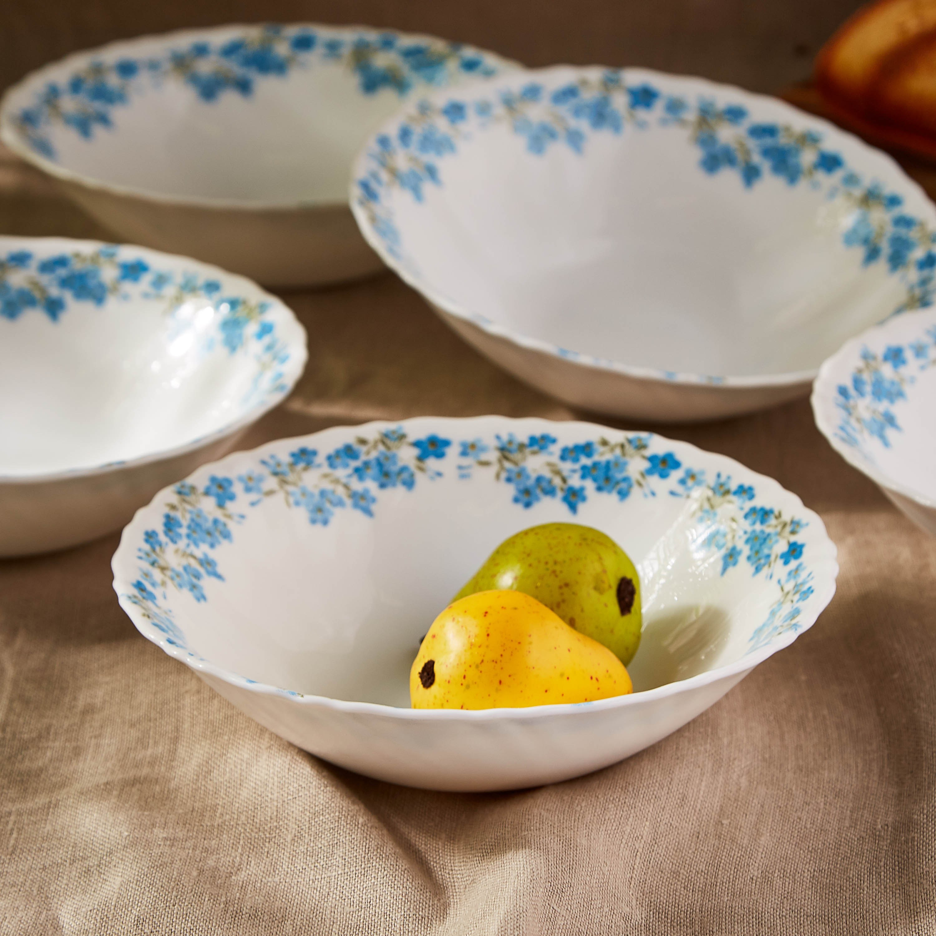 Shop Luminarc Blue Garden 19-Piece Dinner Set | Homecentre Oman