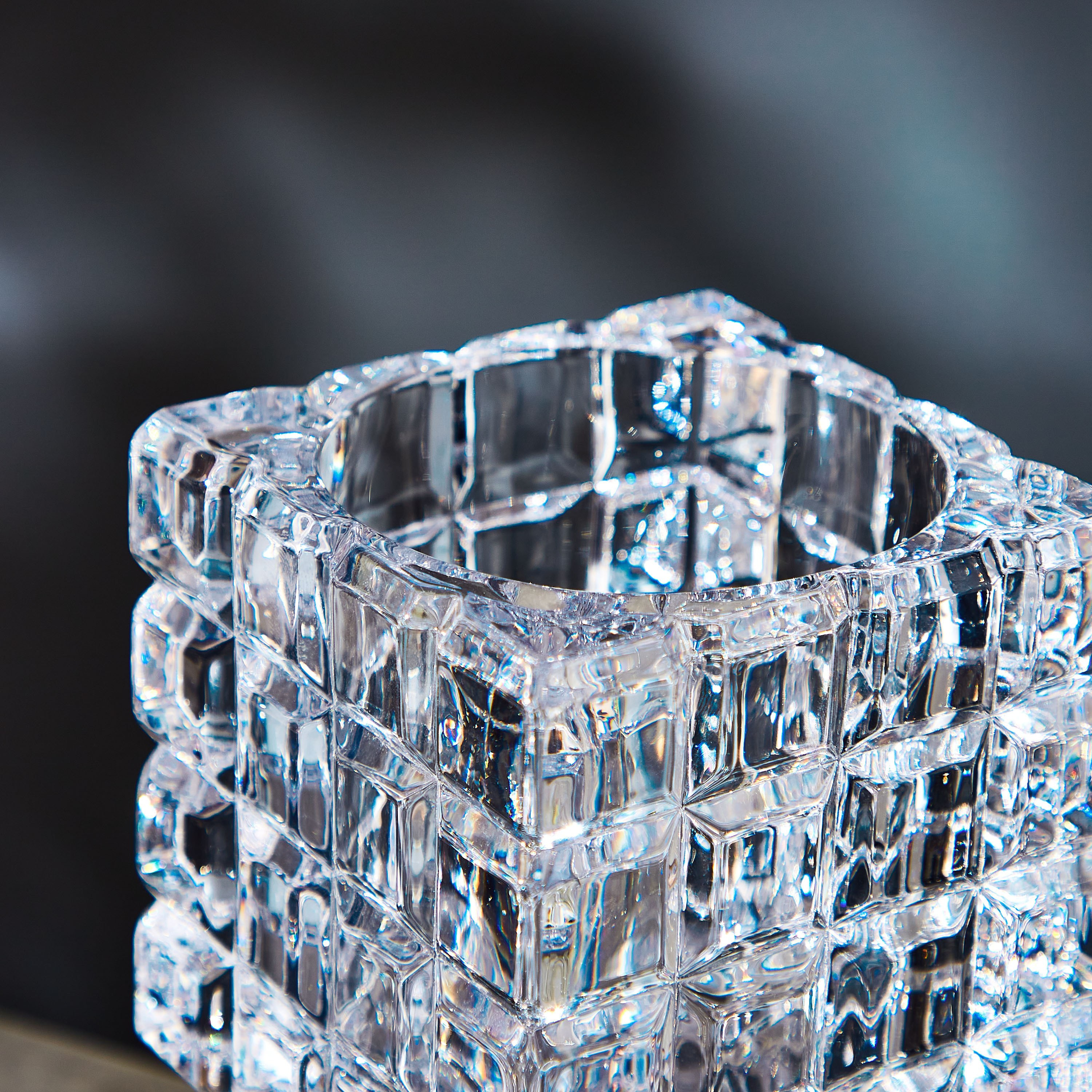 Entrada Crystal Square Tealight Candleholder-household-decor-candleholdersandlanterns-image-3