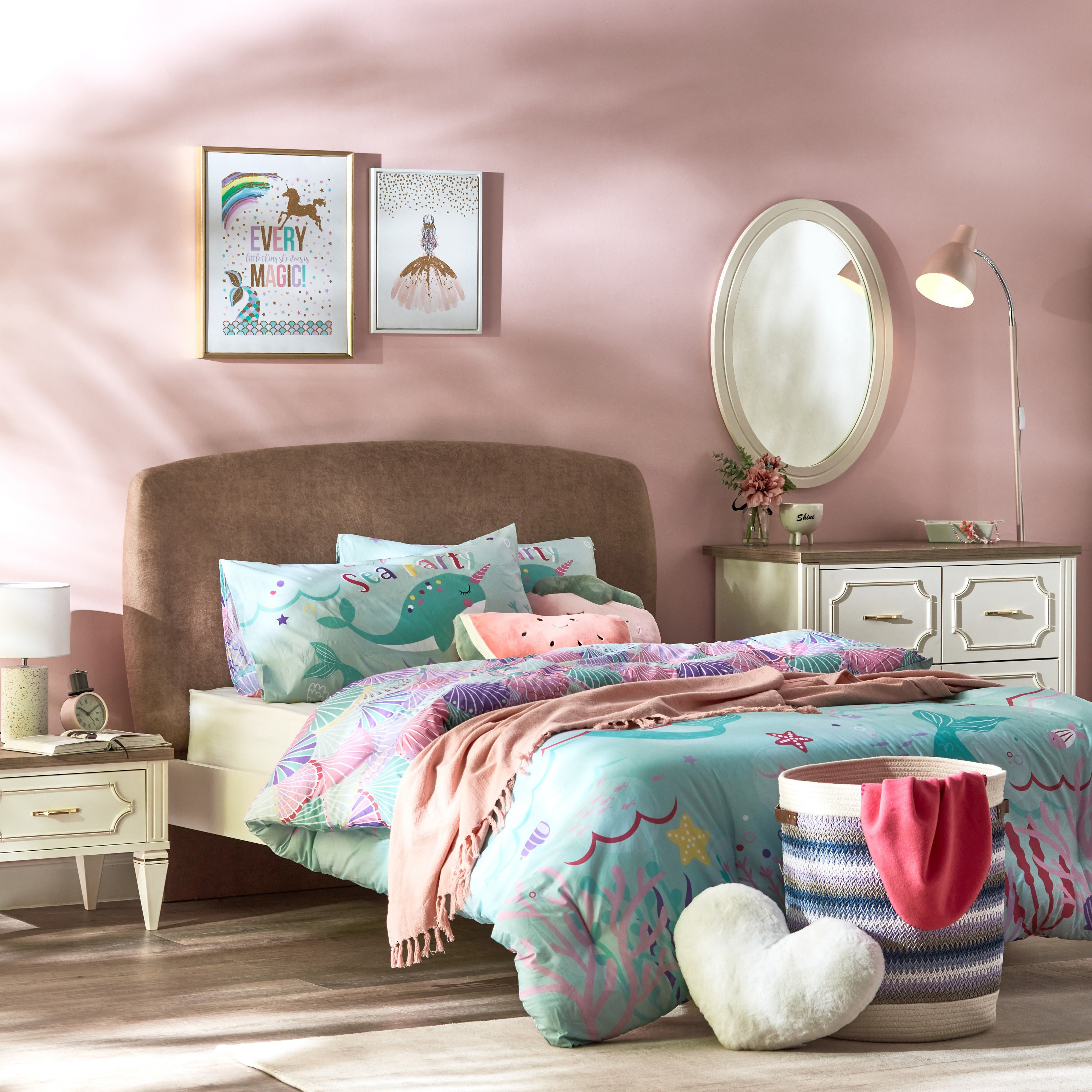 Shop Pearl Mermaid Princess 2 Piece Single Duvet Cover Set 135x200 cm Online Home Centre Kuwait