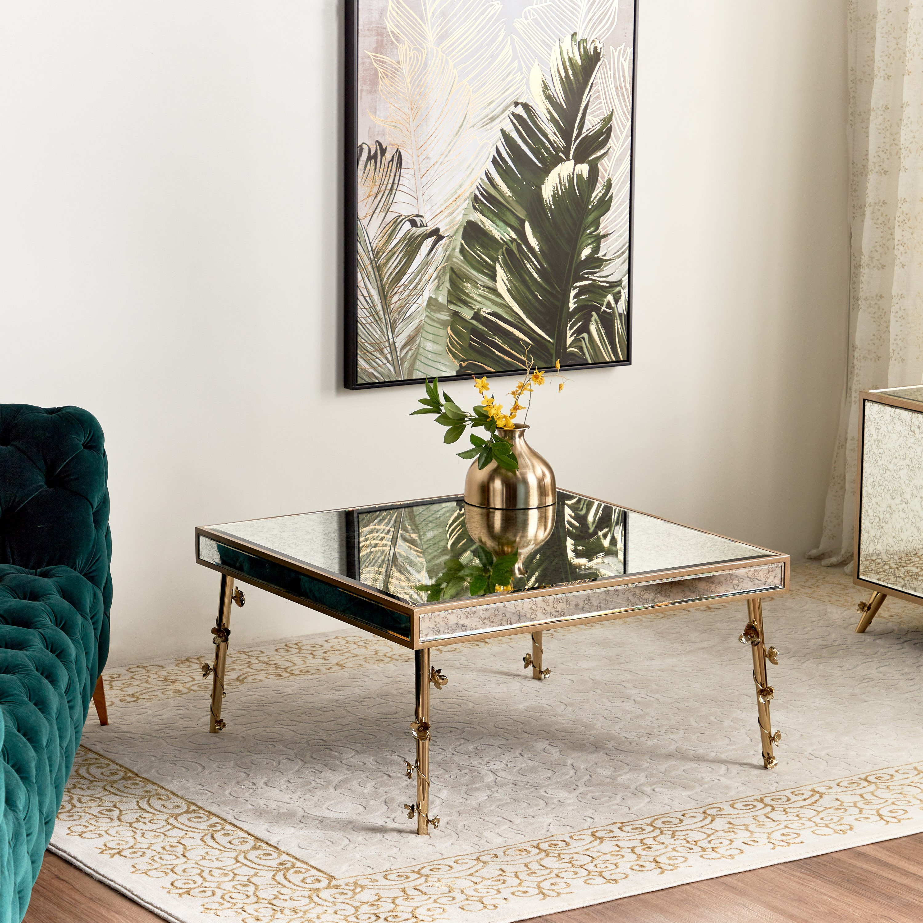 Mirrored side tables for deals living room