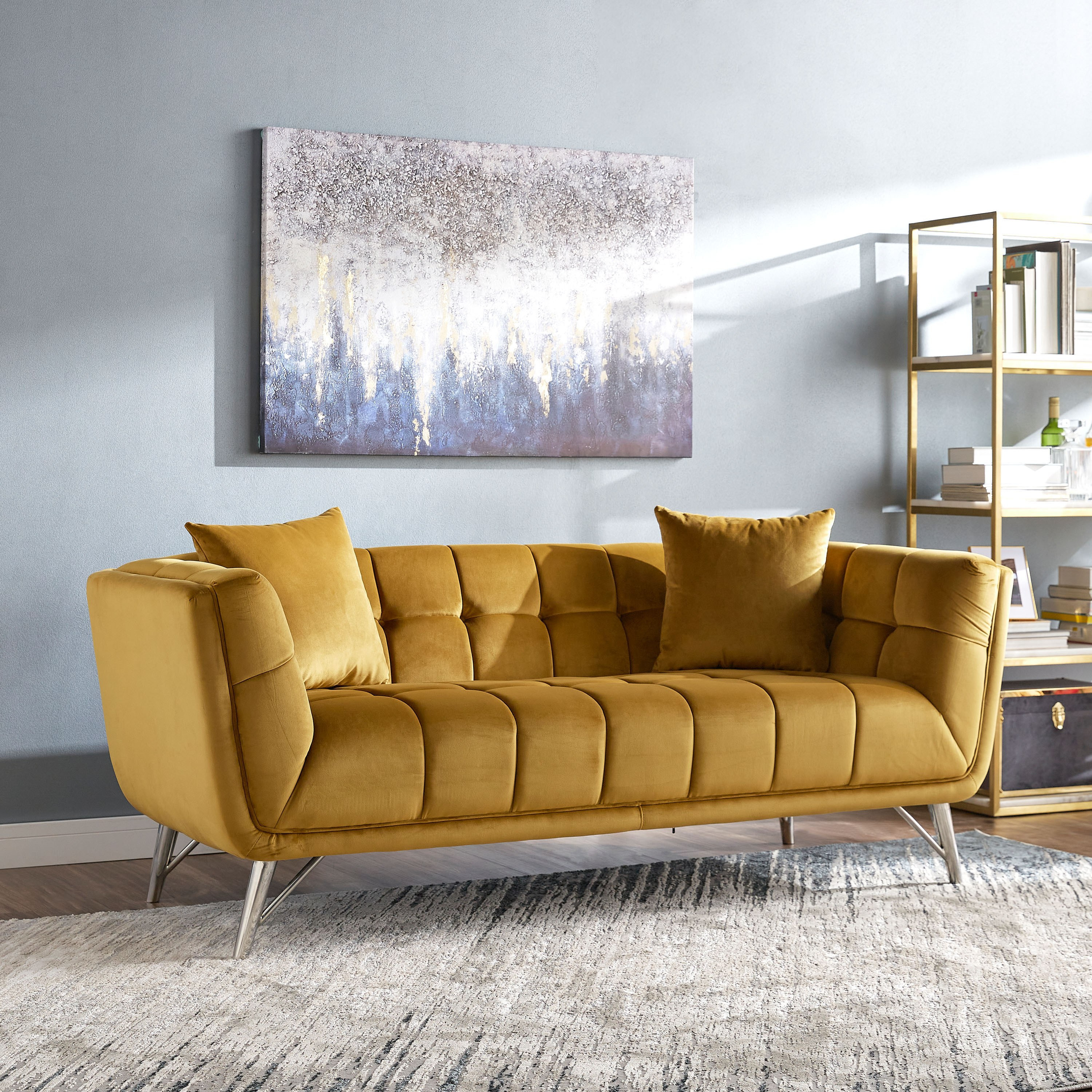 Neyo 2 Seater Velvet Sofa