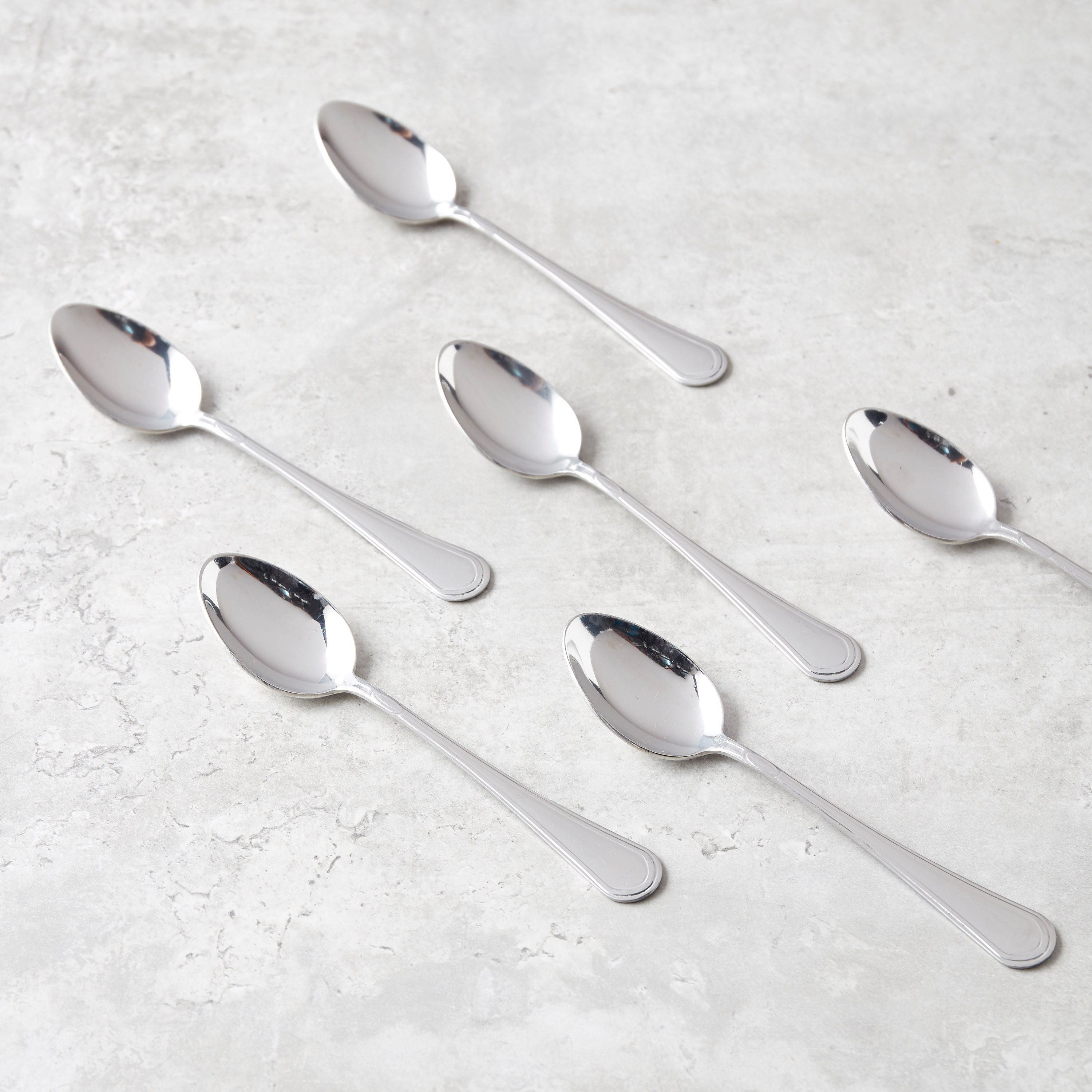 Retro Teaspoon - Set of 6-household-dining-cutlery-spoonsforksandknives-image-1