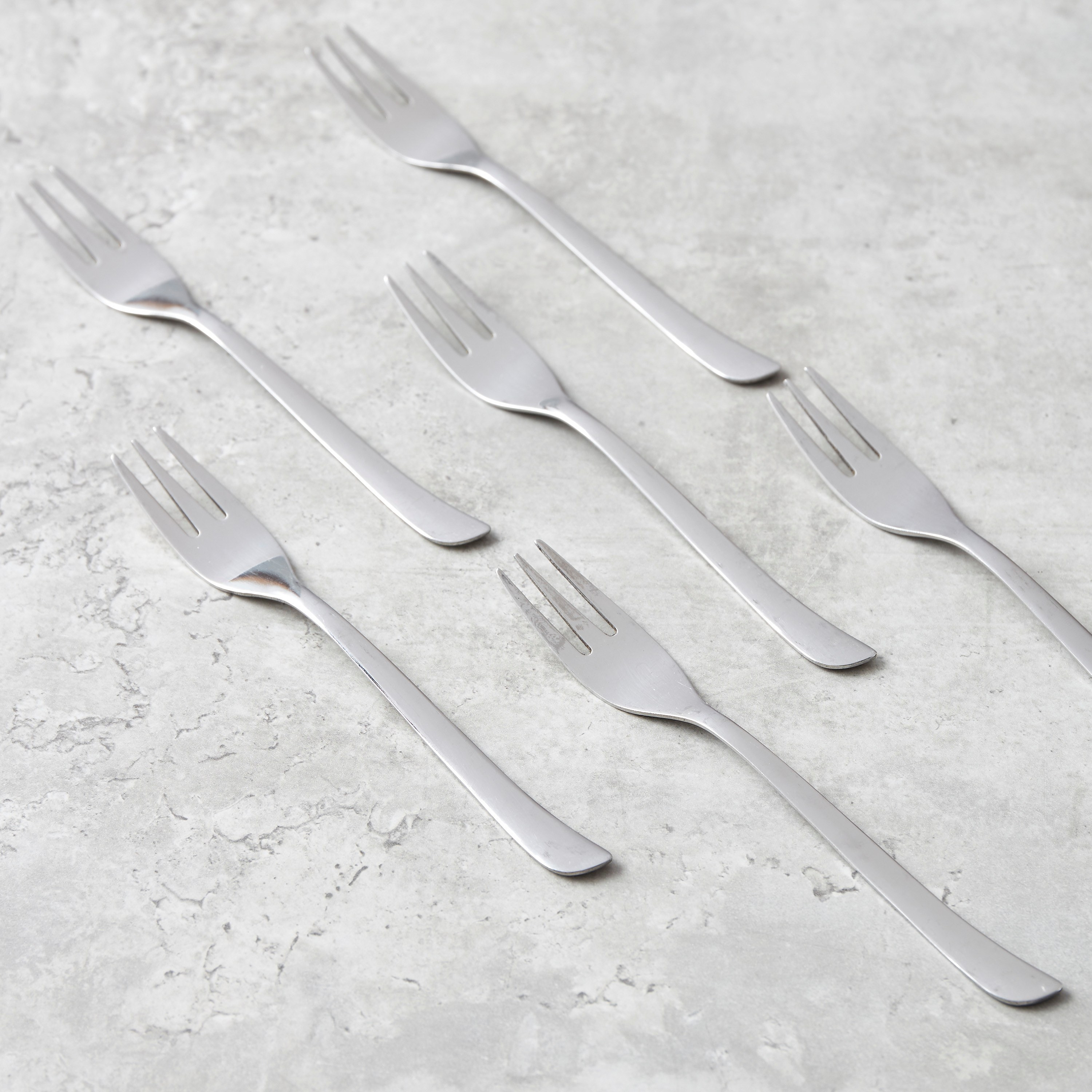 Rose Cake Fork - Set of 6-household-dining-cutlery-spoonsforksandknives-image-1