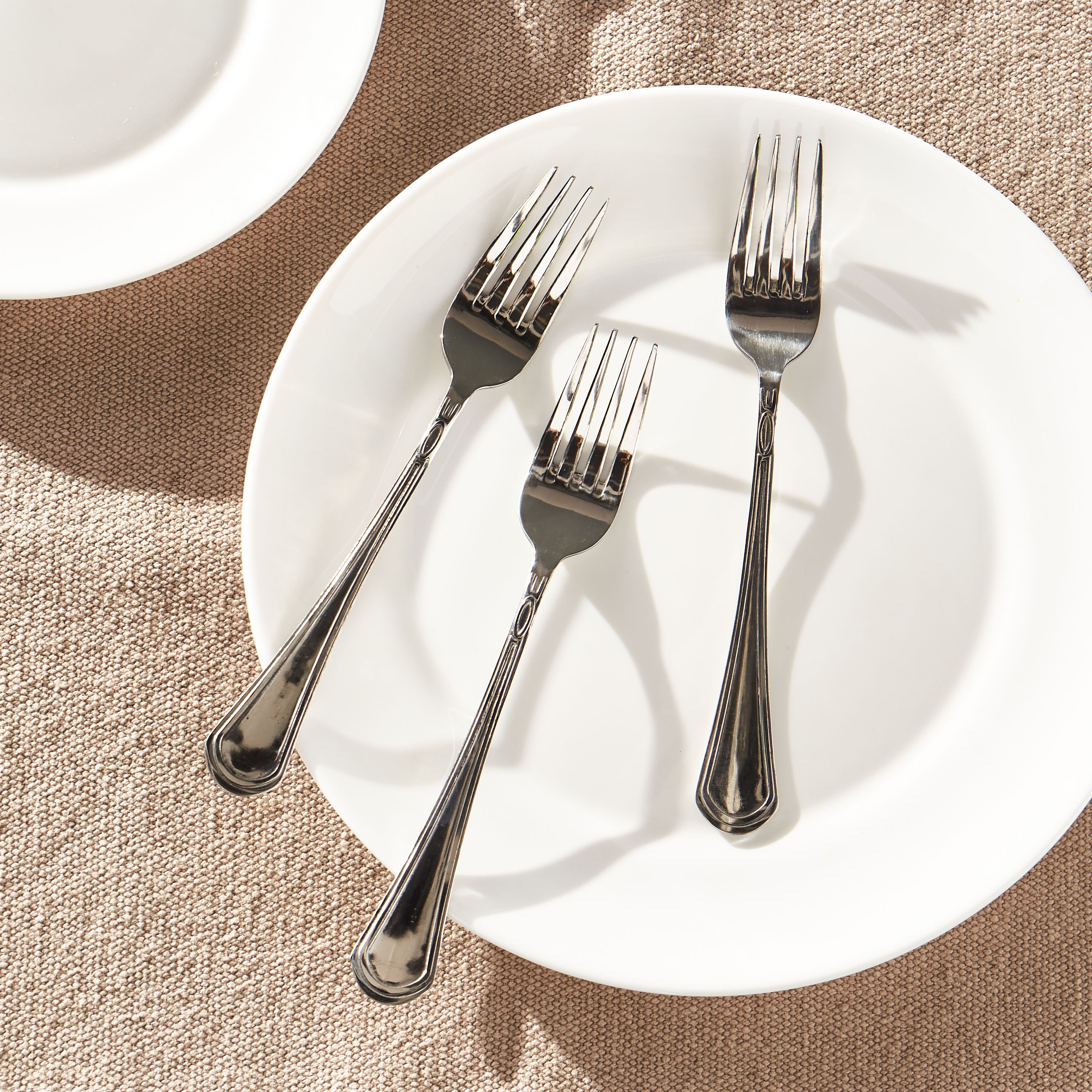 Retro Stainless Steel Dinner Fork - Set of 3-household-dining-cutlery-spoonsforksandknives-image-1