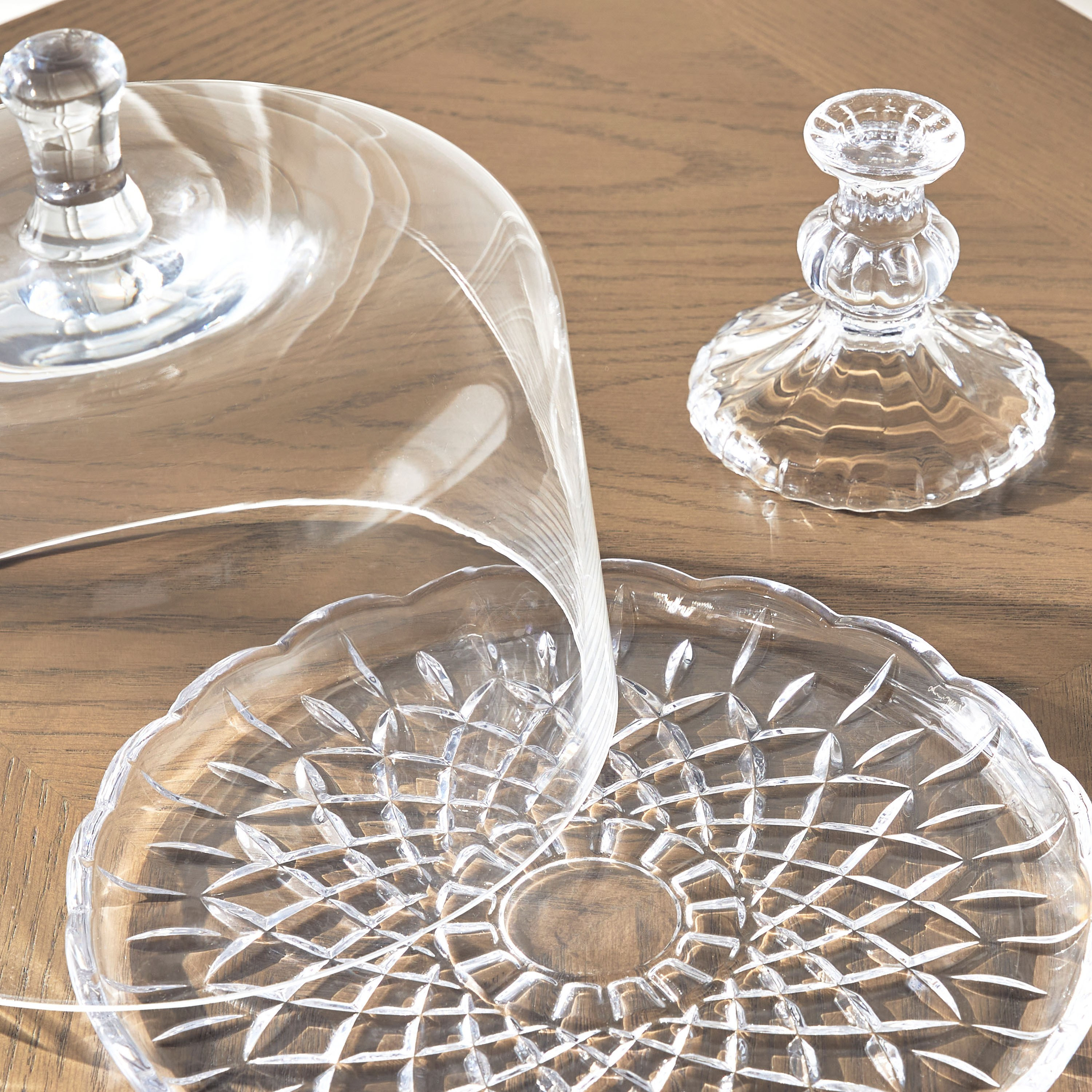 Shop Billie Footed Cake Stand with Cover Online Home Centre UAE