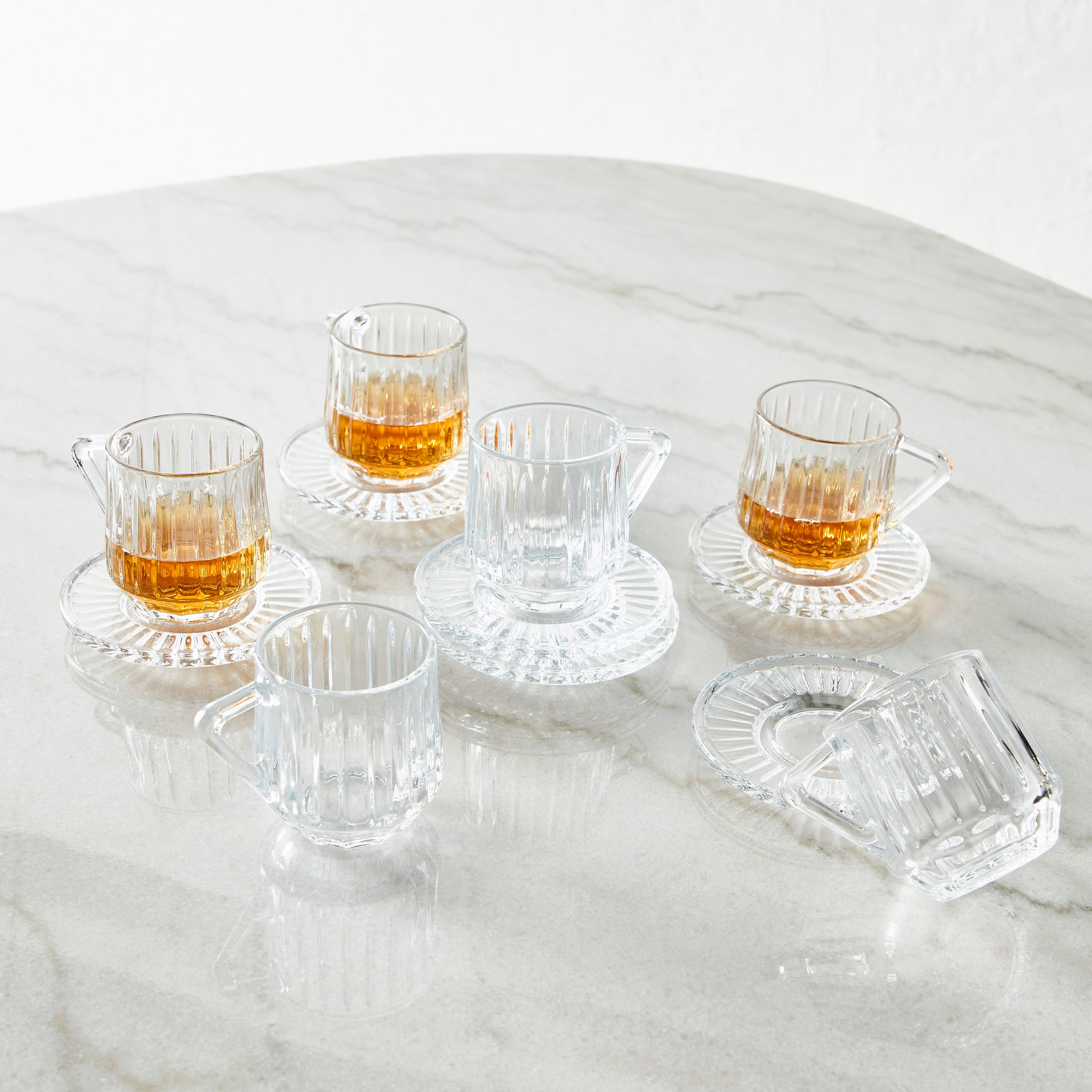 Carmen 12-Piece Tea Cup and Saucer Set - 190 ml-household-dining-teaandcoffee-teaandcoffeesets-image-2