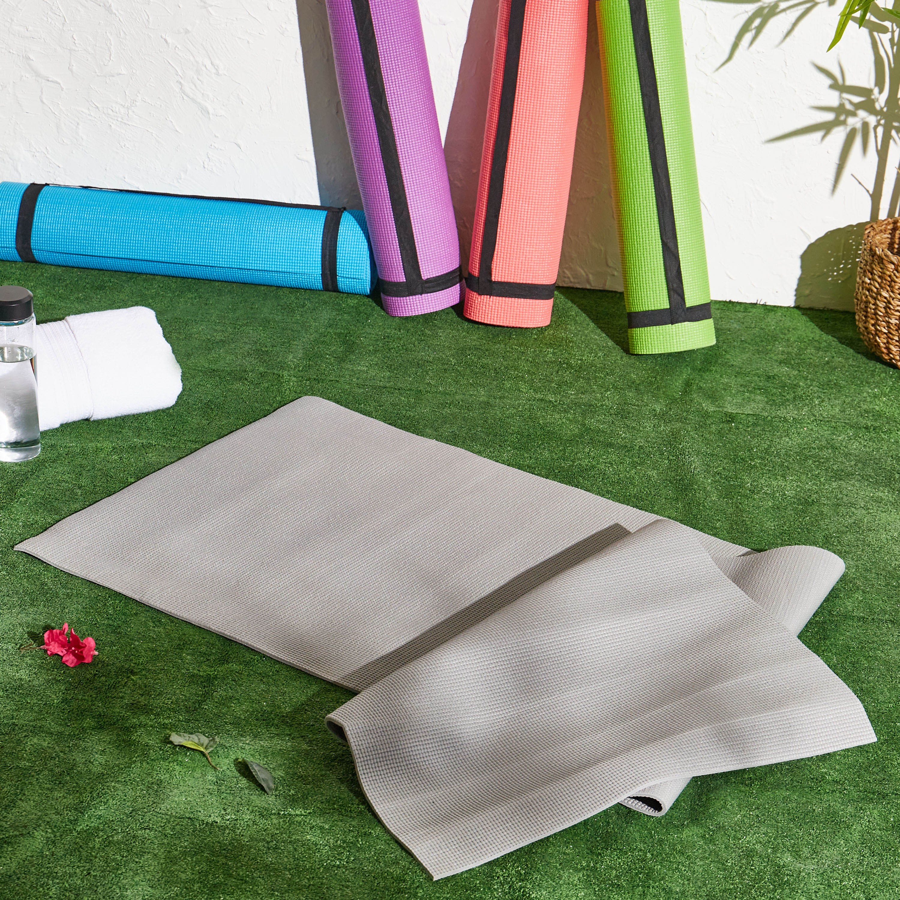 Non-Slip Yoga Mat with Carry Strap - 61x173 cm-household-rugsandcarpets-yogamats-image-4