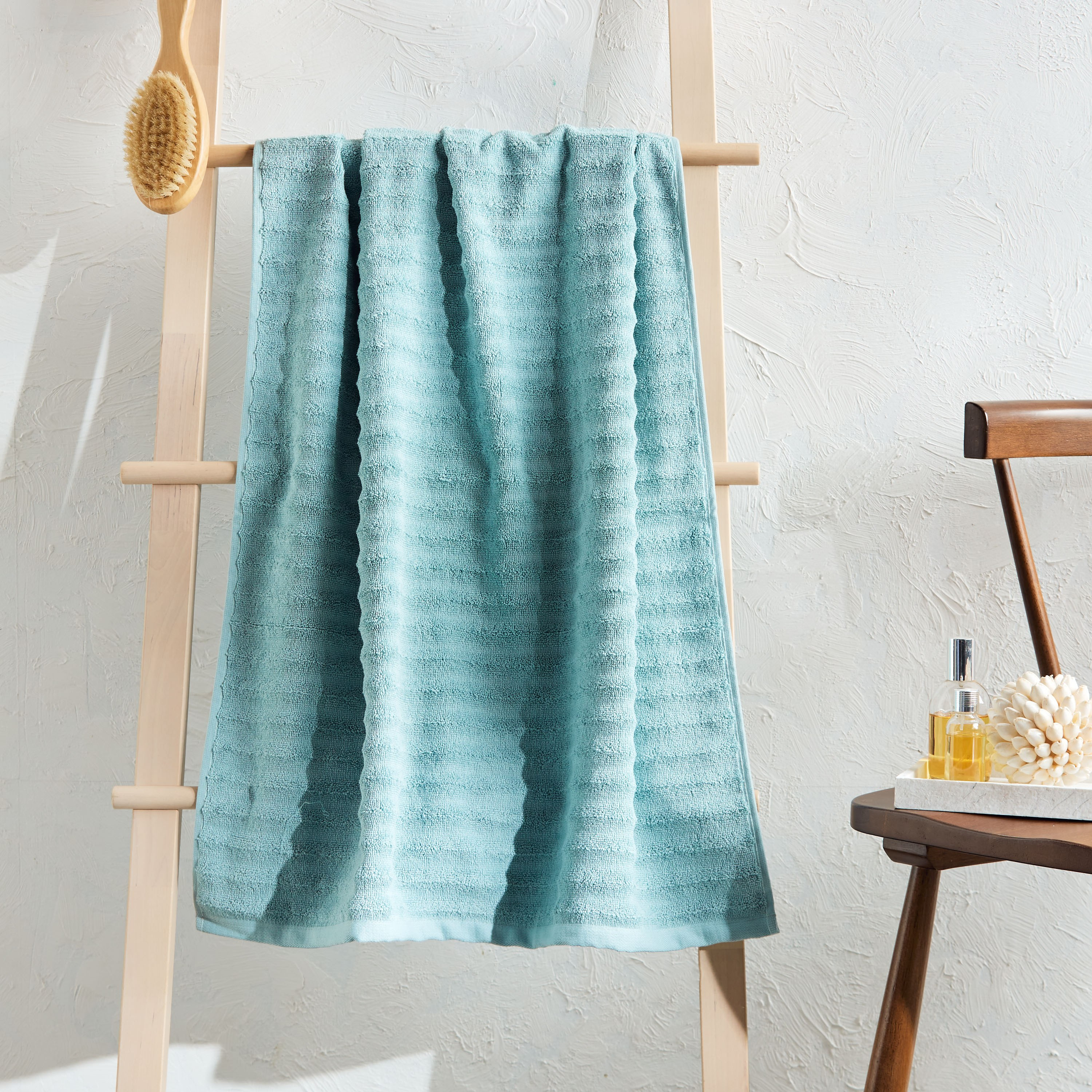 Shop Trudo Ribbed Bath Towel 70x142 cm Online Home Centre UAE