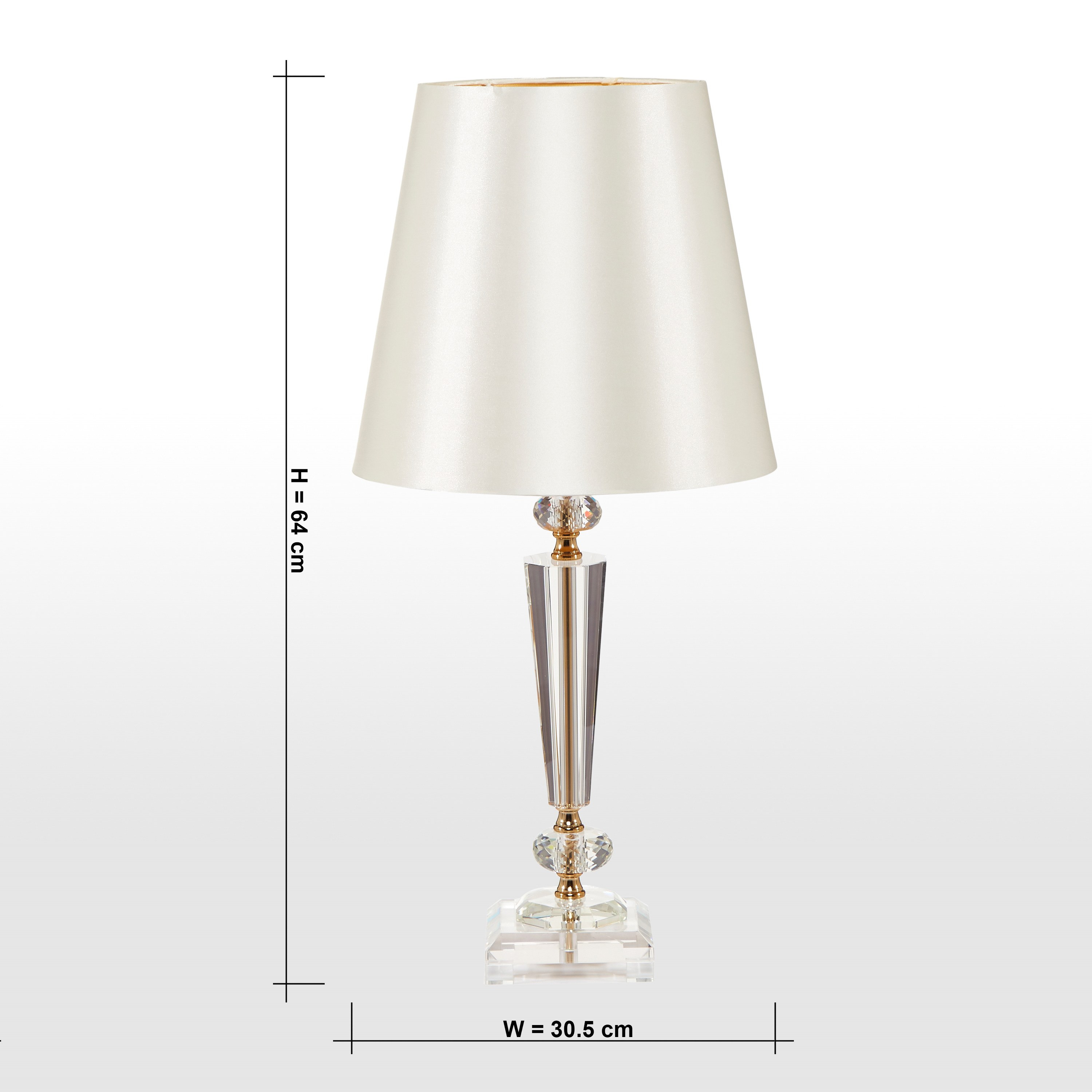 Laura Crystal Table Lamp - 64 cm-household-lighting-tableanddesklamps-image-6